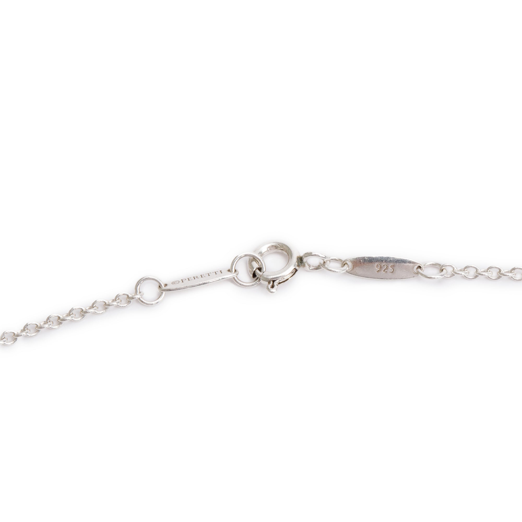 Tiffany & Co. Sterling Silver Elsa Peretti Open Heart Pendant Necklace, 36 MM