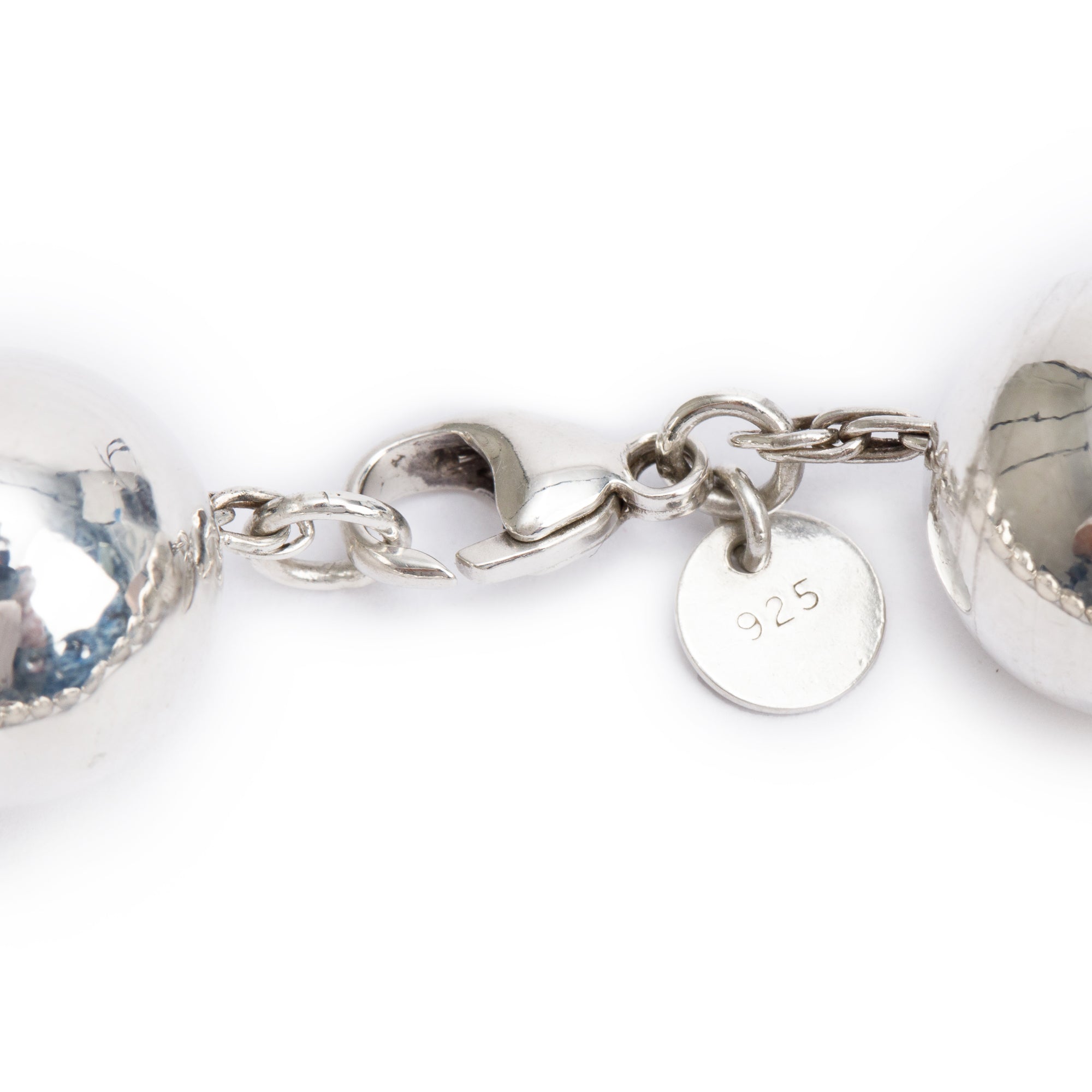 Tiffany & Co. Sterling Silver Extra Large 14 MM HardWear Ball Bracelet