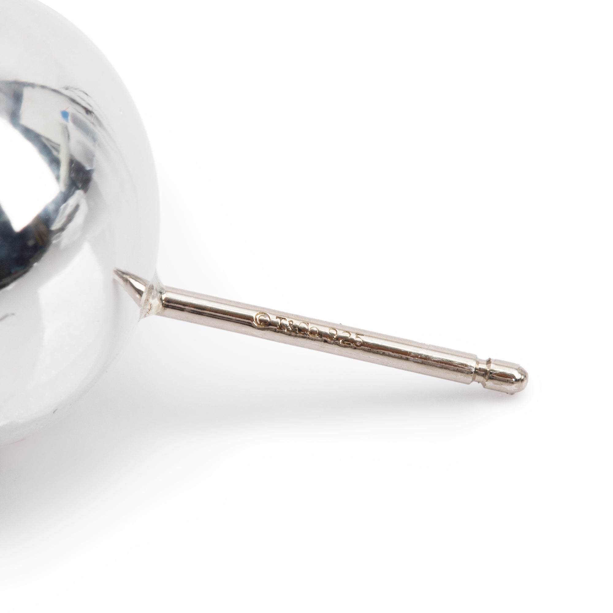 Tiffany & Co. Sterling Silver Extra Large 14 mm HardWear Ball Earrings w/ Box