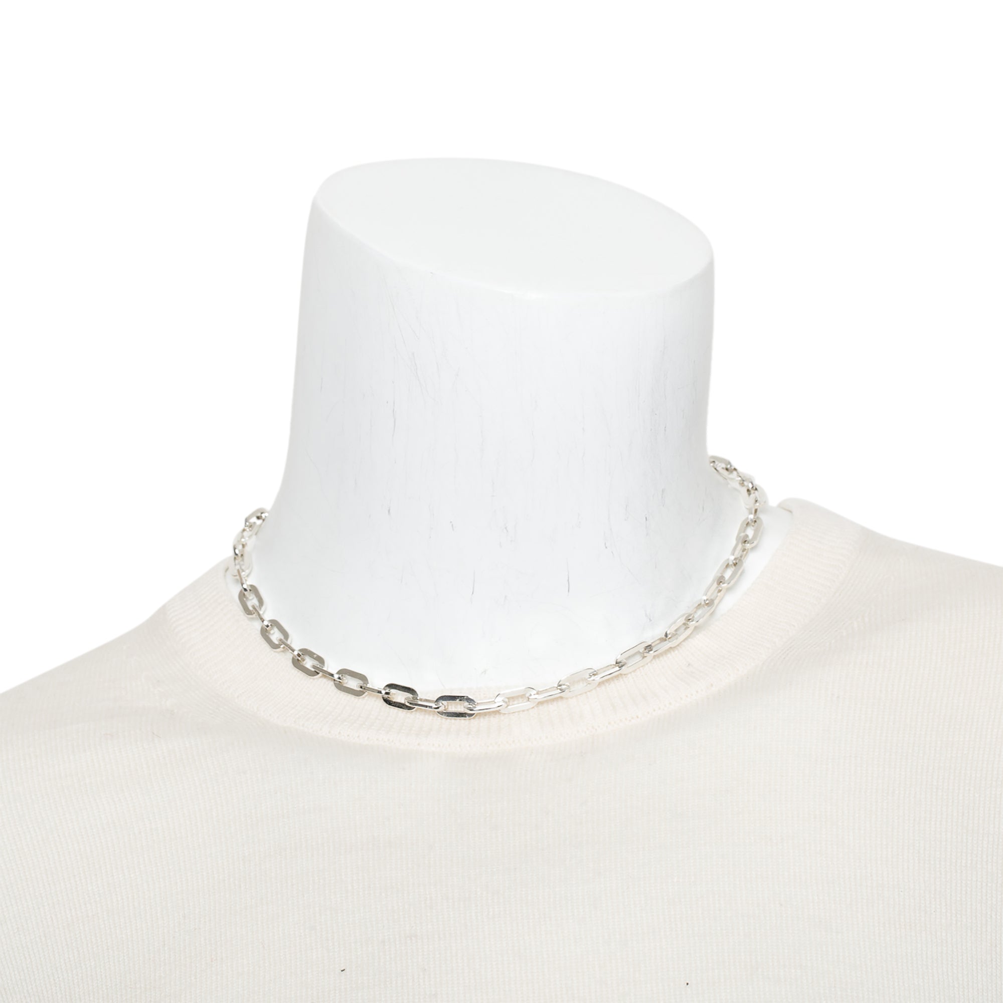 Tiffany & Co. Sterling Silver Flat Oval Link Necklace