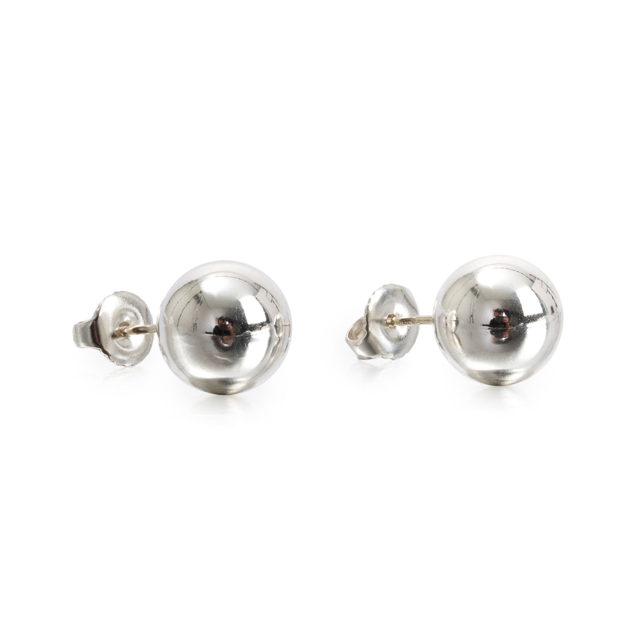 Tiffany & Co. Sterling Silver HardWear 10 MM Ball Earrings