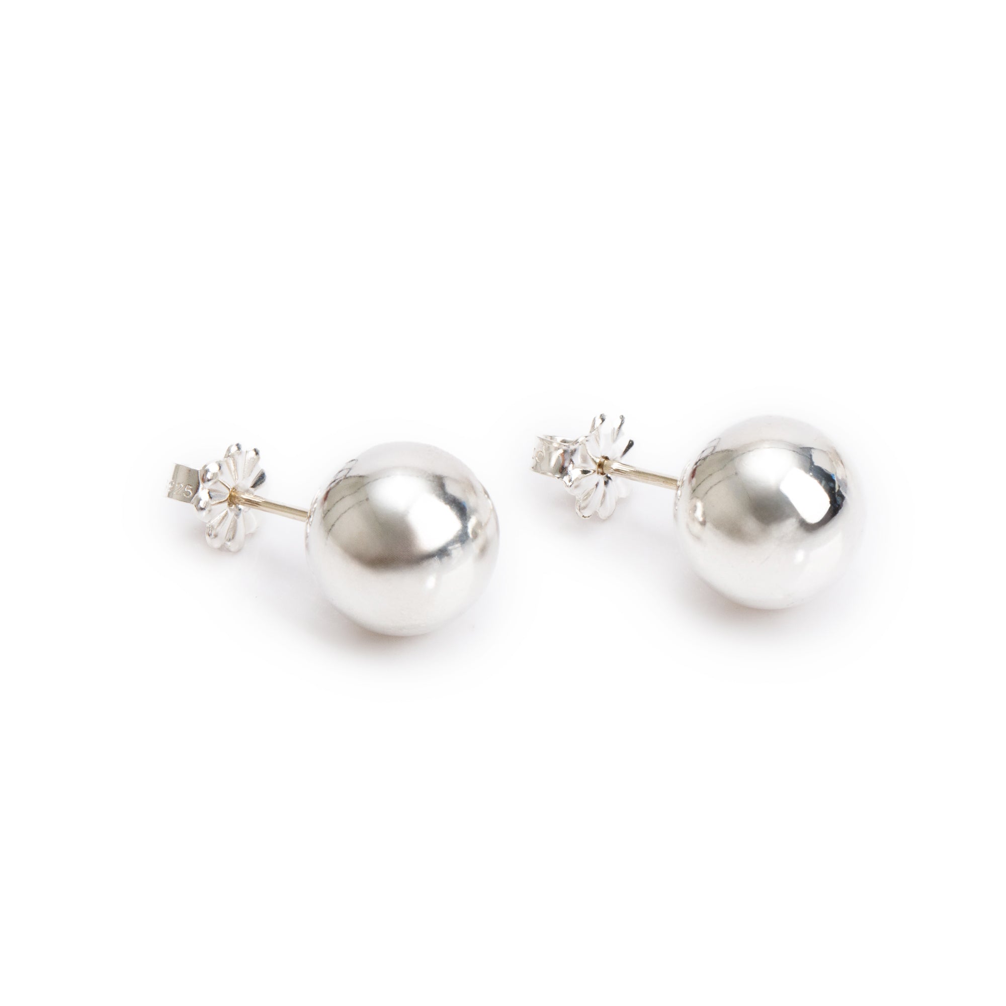Tiffany & Co. Sterling Silver HardWear 10 MM Ball Earrings