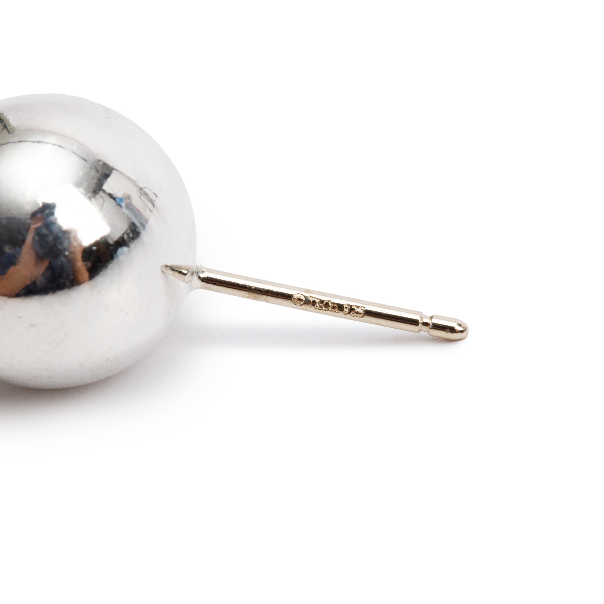 Tiffany & Co. Sterling Silver HardWear 10 MM Ball Earrings