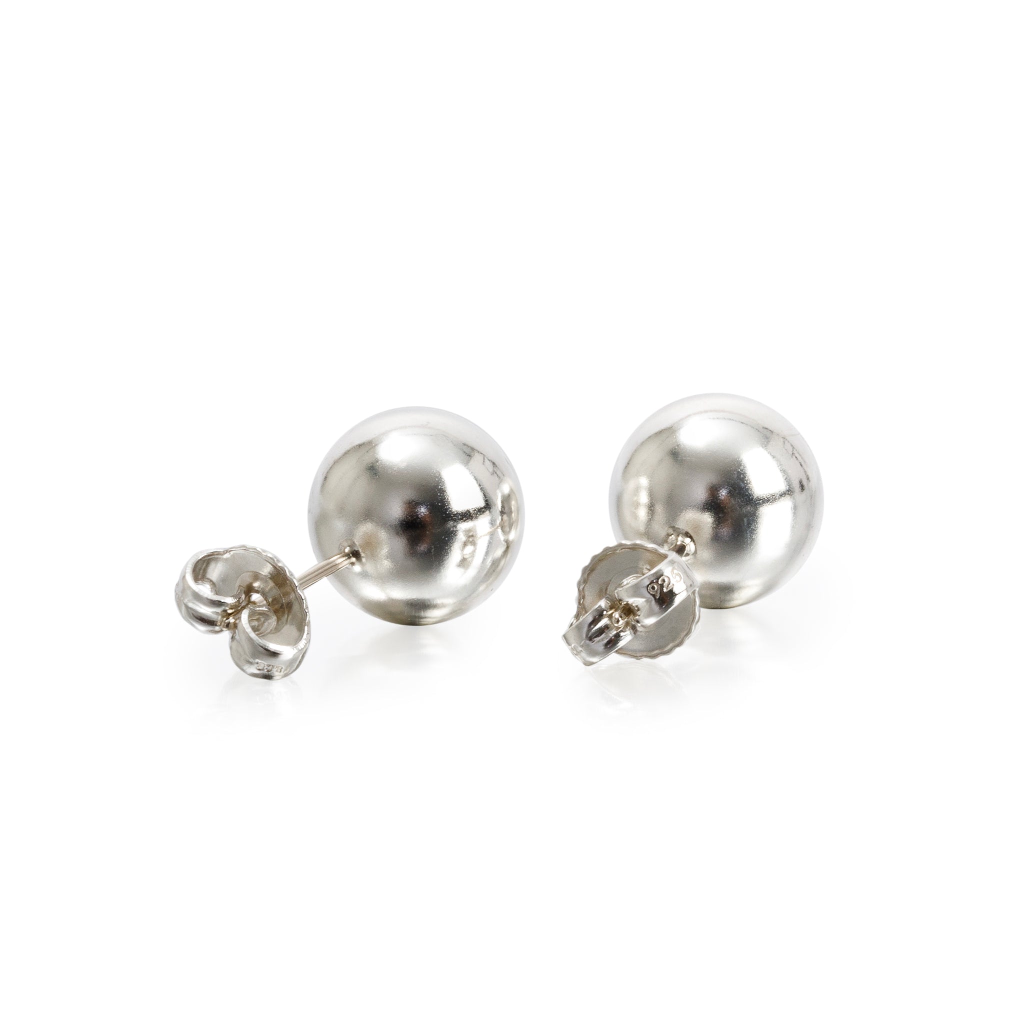 Tiffany & Co. Sterling Silver HardWear 10 MM Ball Earrings