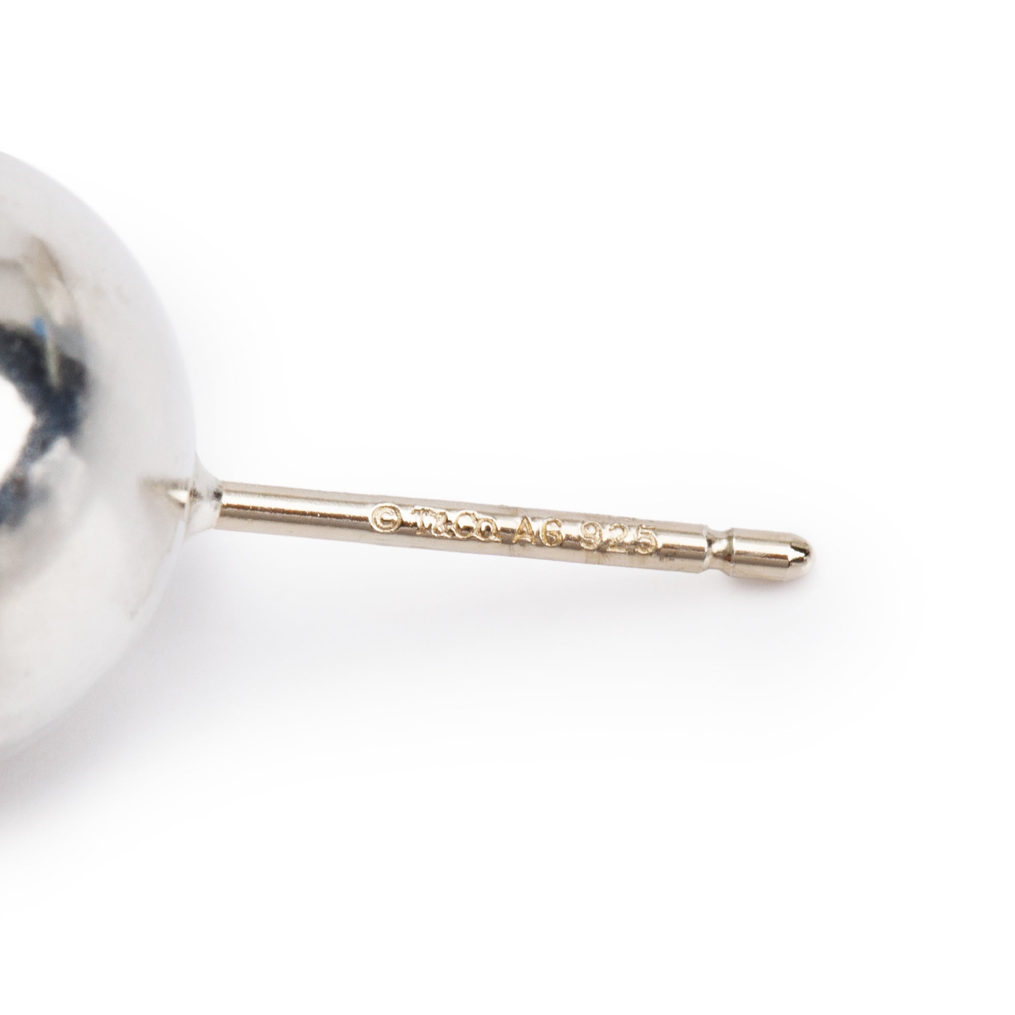 Tiffany & Co. Sterling Silver HardWear 10 MM Ball Earrings