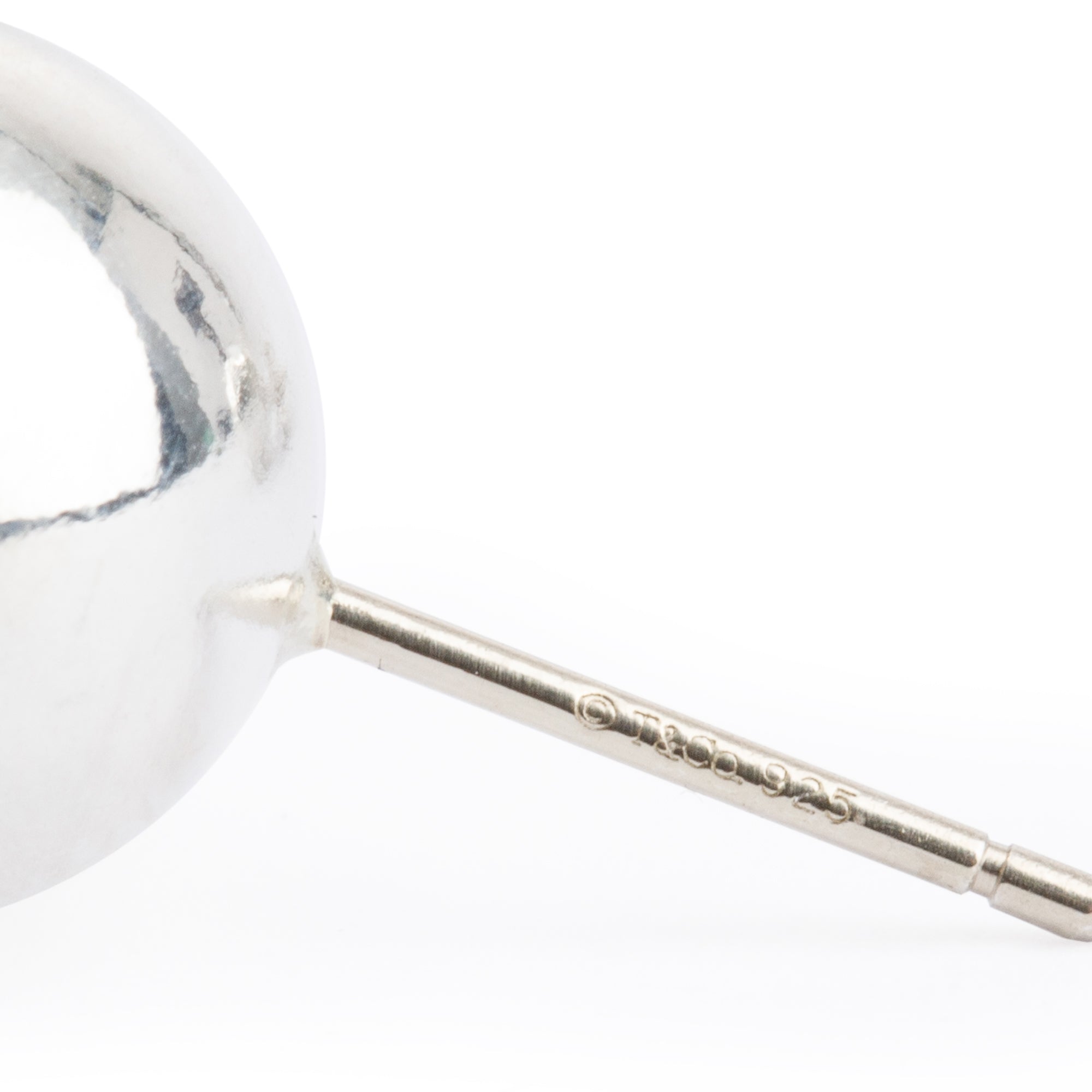 Tiffany & Co. Sterling Silver HardWear 10 MM Ball Earrings