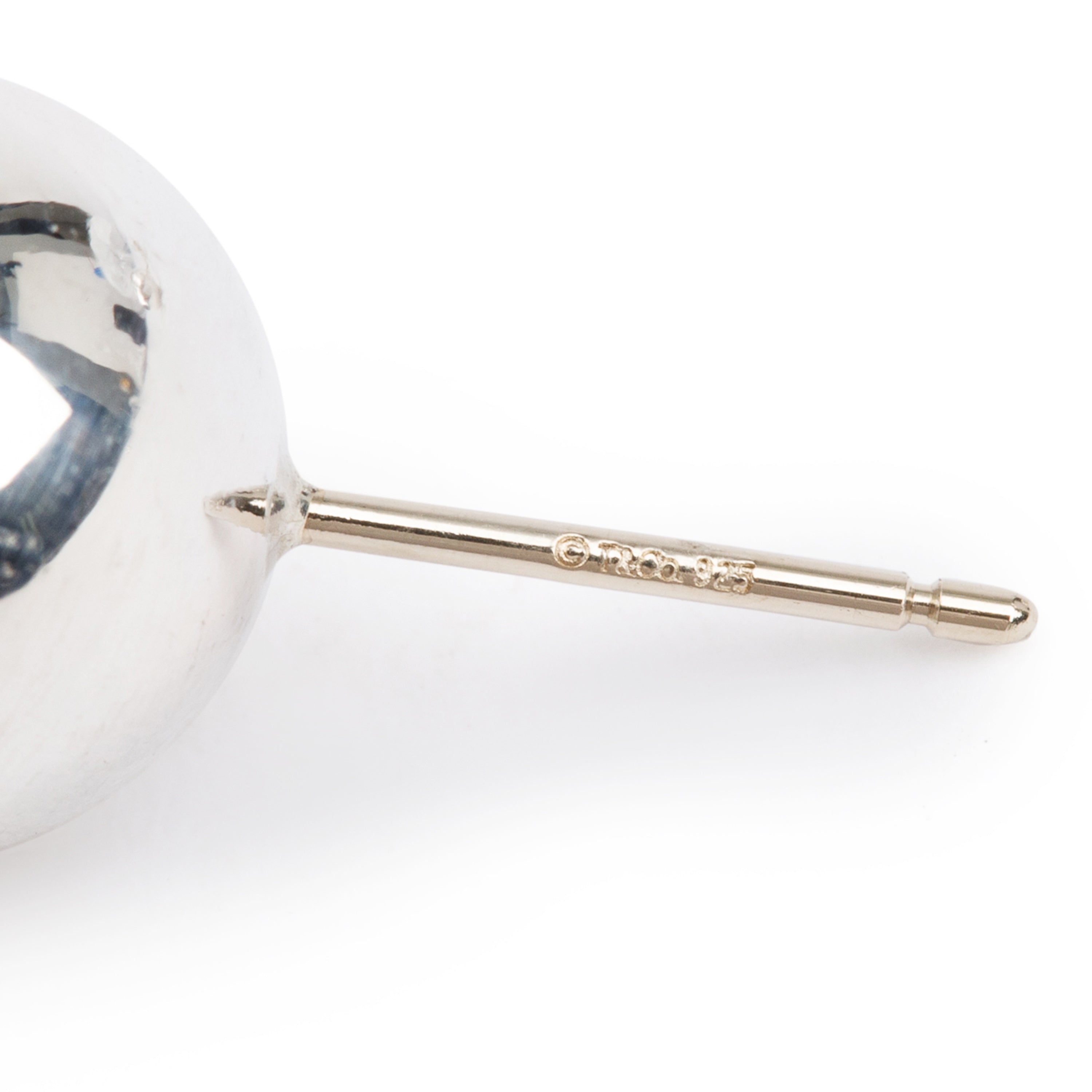 Tiffany & Co. Sterling Silver HardWear 10 MM Ball Earrings w/ Box