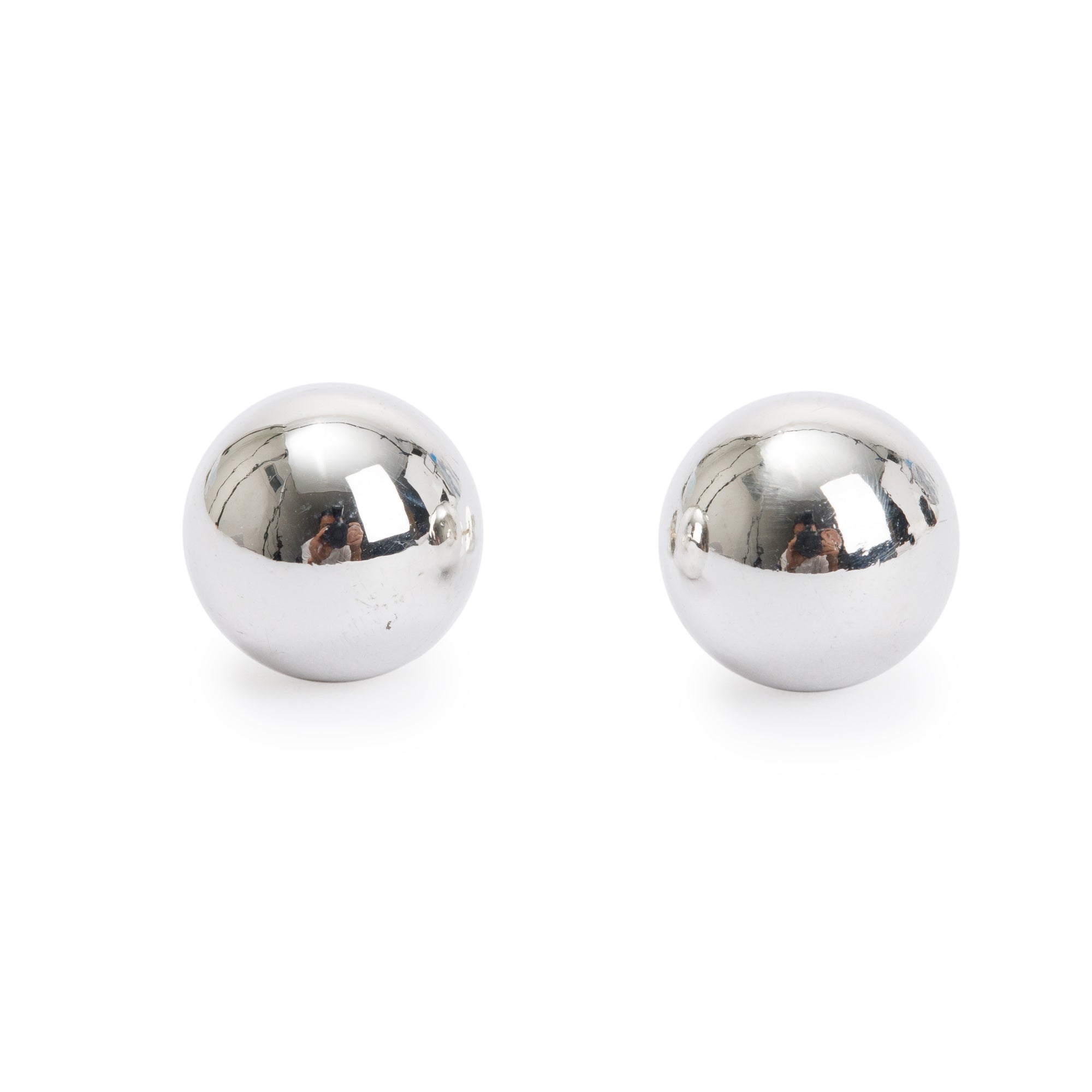 Tiffany & Co. Sterling Silver HardWear 10 MM Ball Earrings