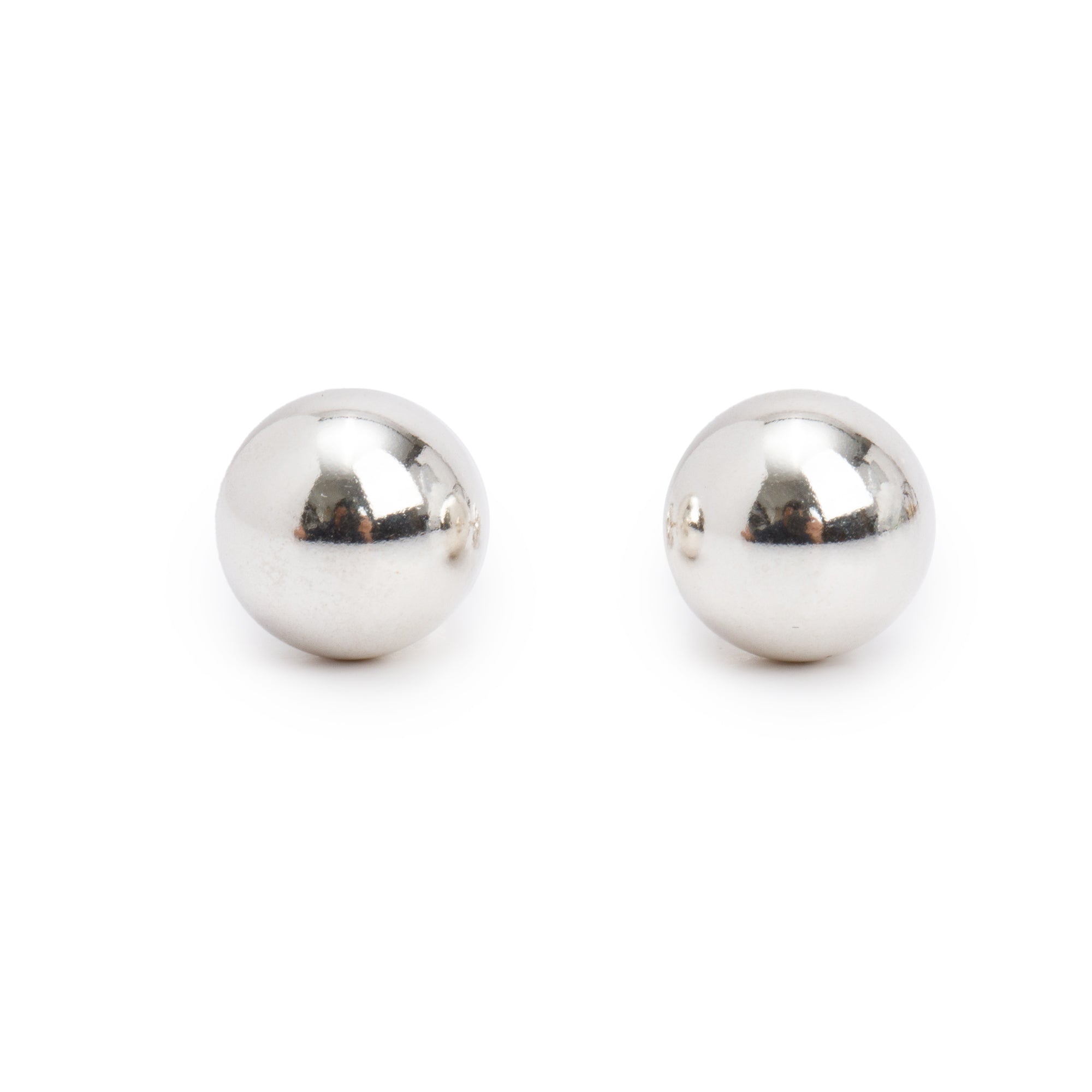 Tiffany & Co. Sterling Silver HardWear 10 MM Ball Earrings