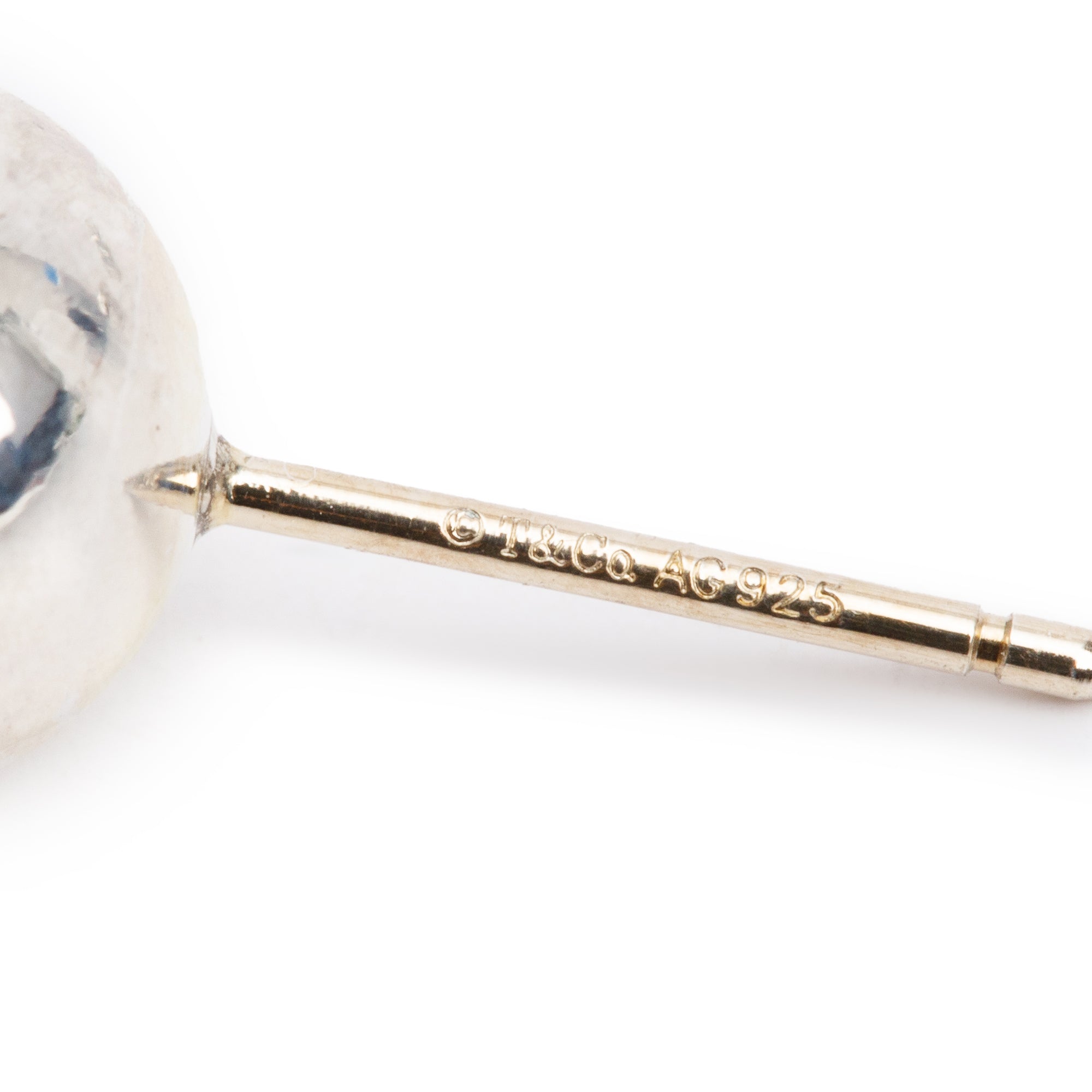Tiffany & Co. Sterling Silver HardWear 8 MM Ball Earrings