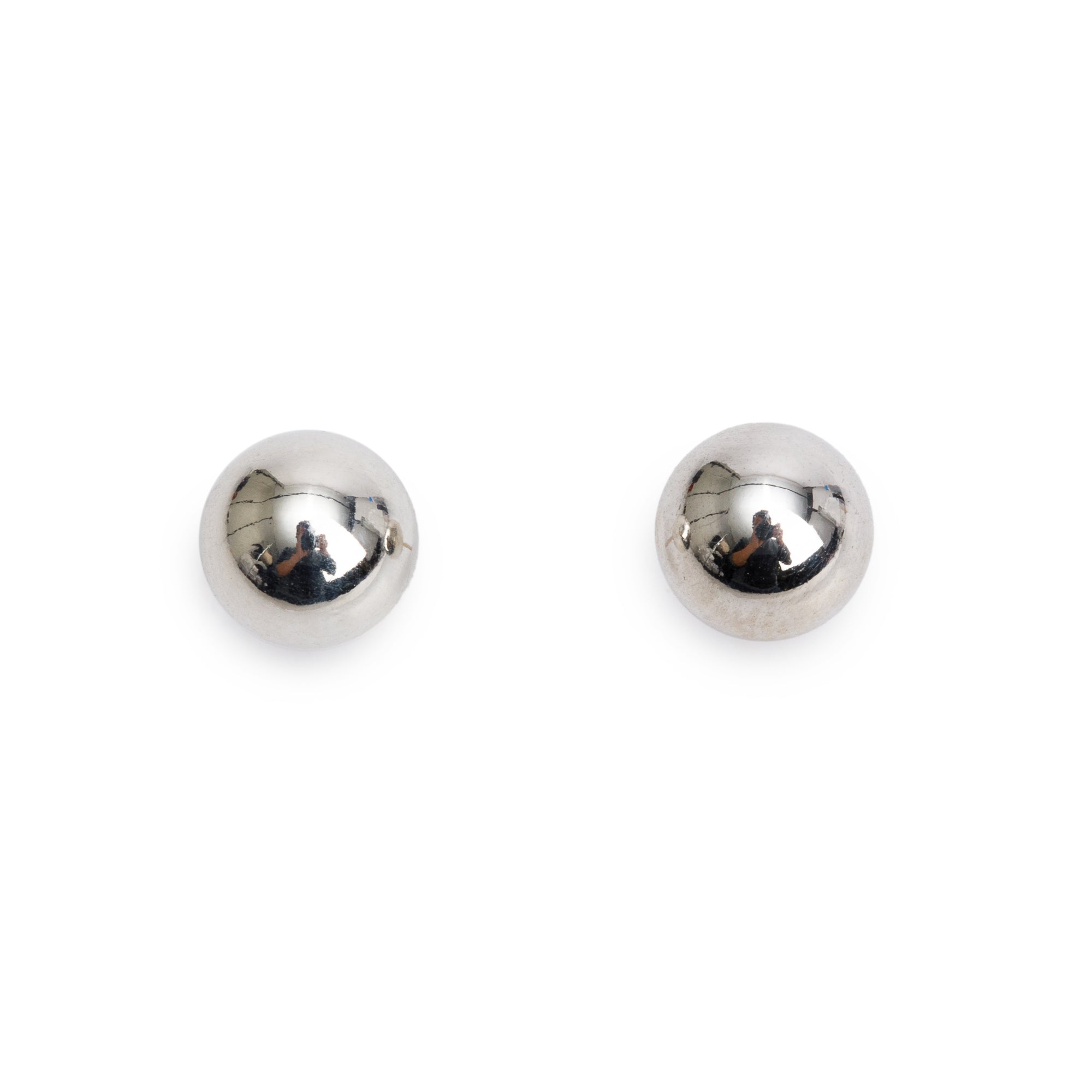 Tiffany & Co. Sterling Silver HardWear 8 MM Ball Earrings