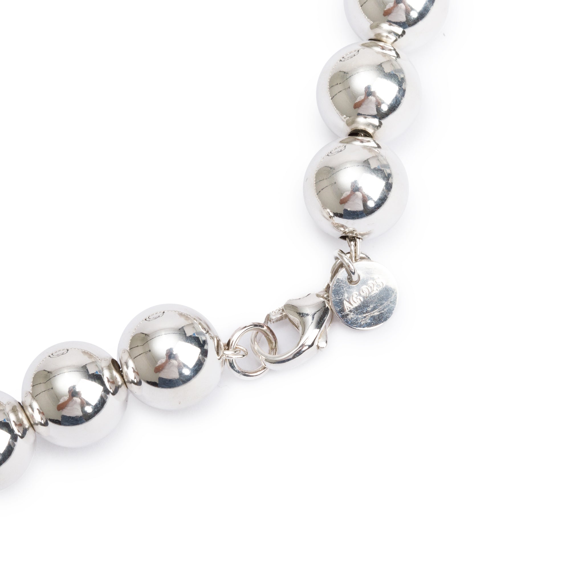 Tiffany & Co. Sterling Silver HardWear Ball Necklace