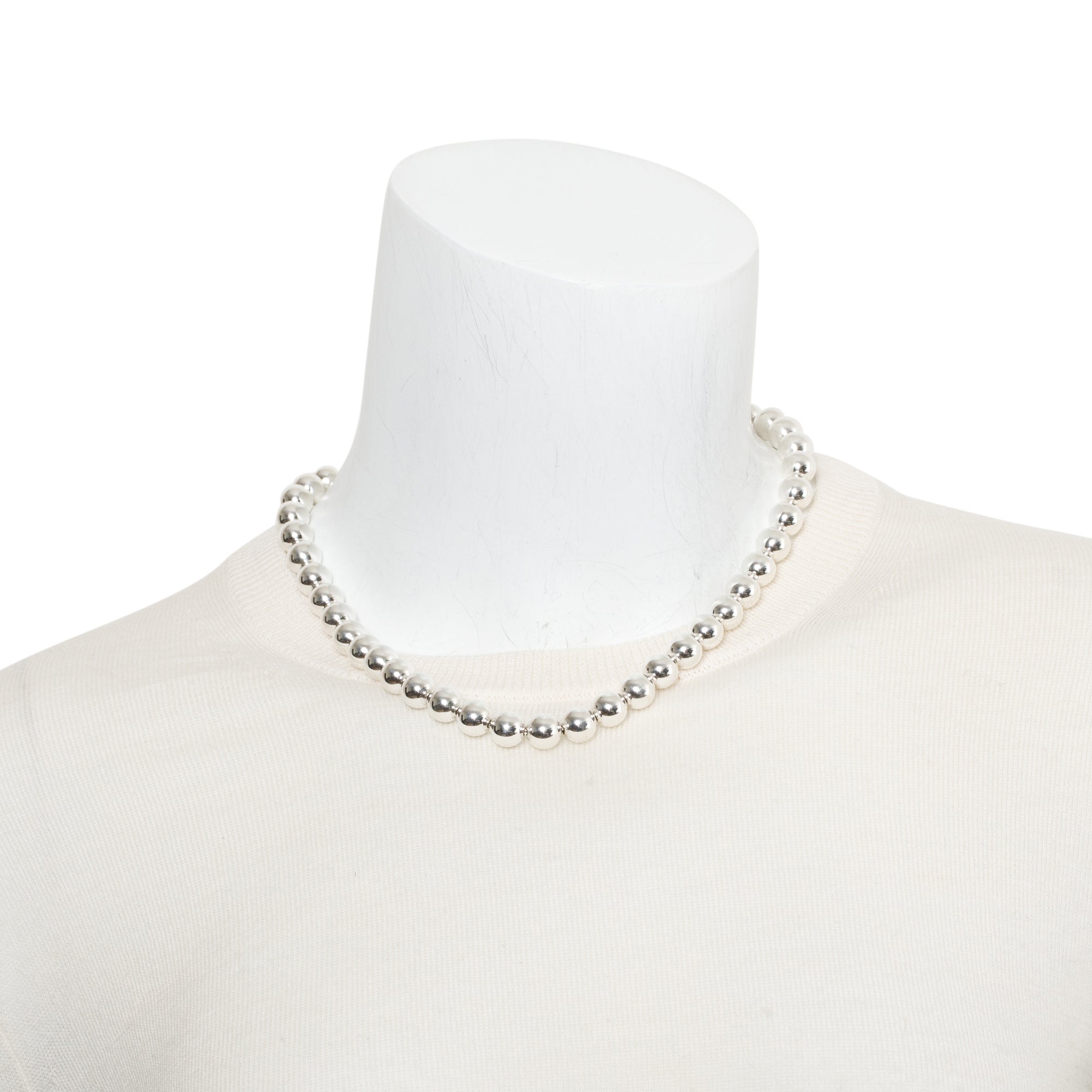 Tiffany & Co. Sterling Silver HardWear Ball Necklace