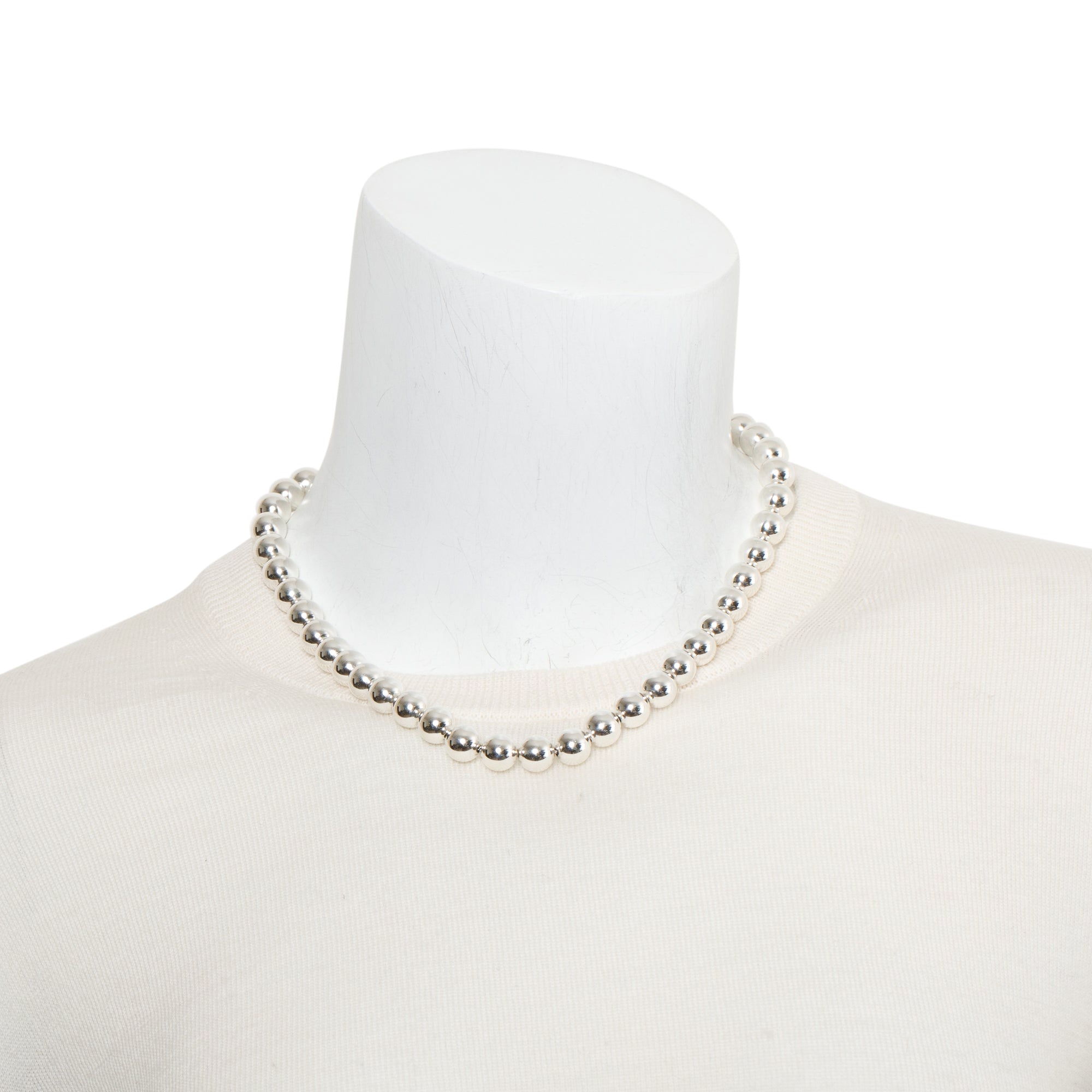Tiffany & Co. Sterling Silver HardWear Ball Necklace