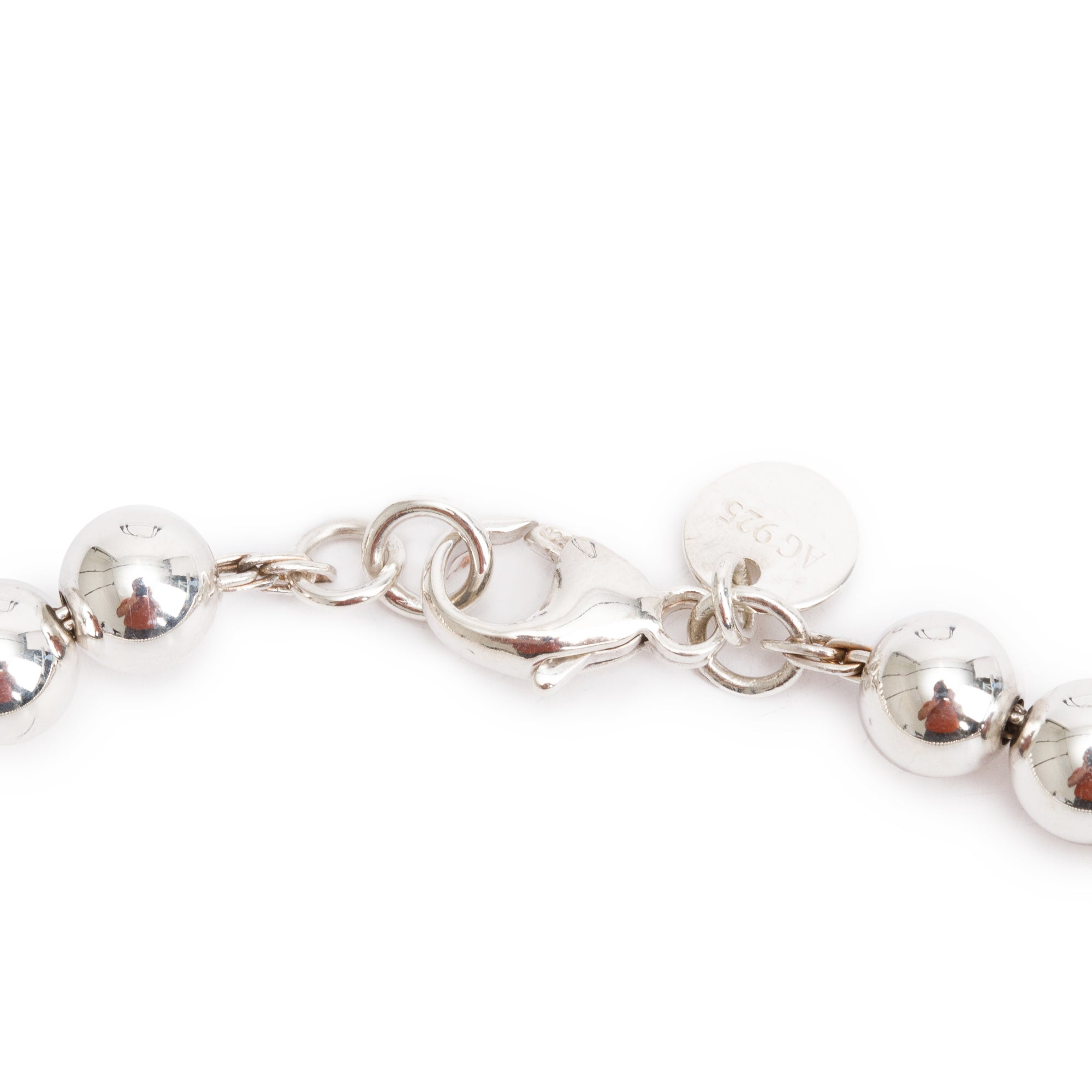 Tiffany & Co. Sterling Silver HardWear Graduated Ball Necklace