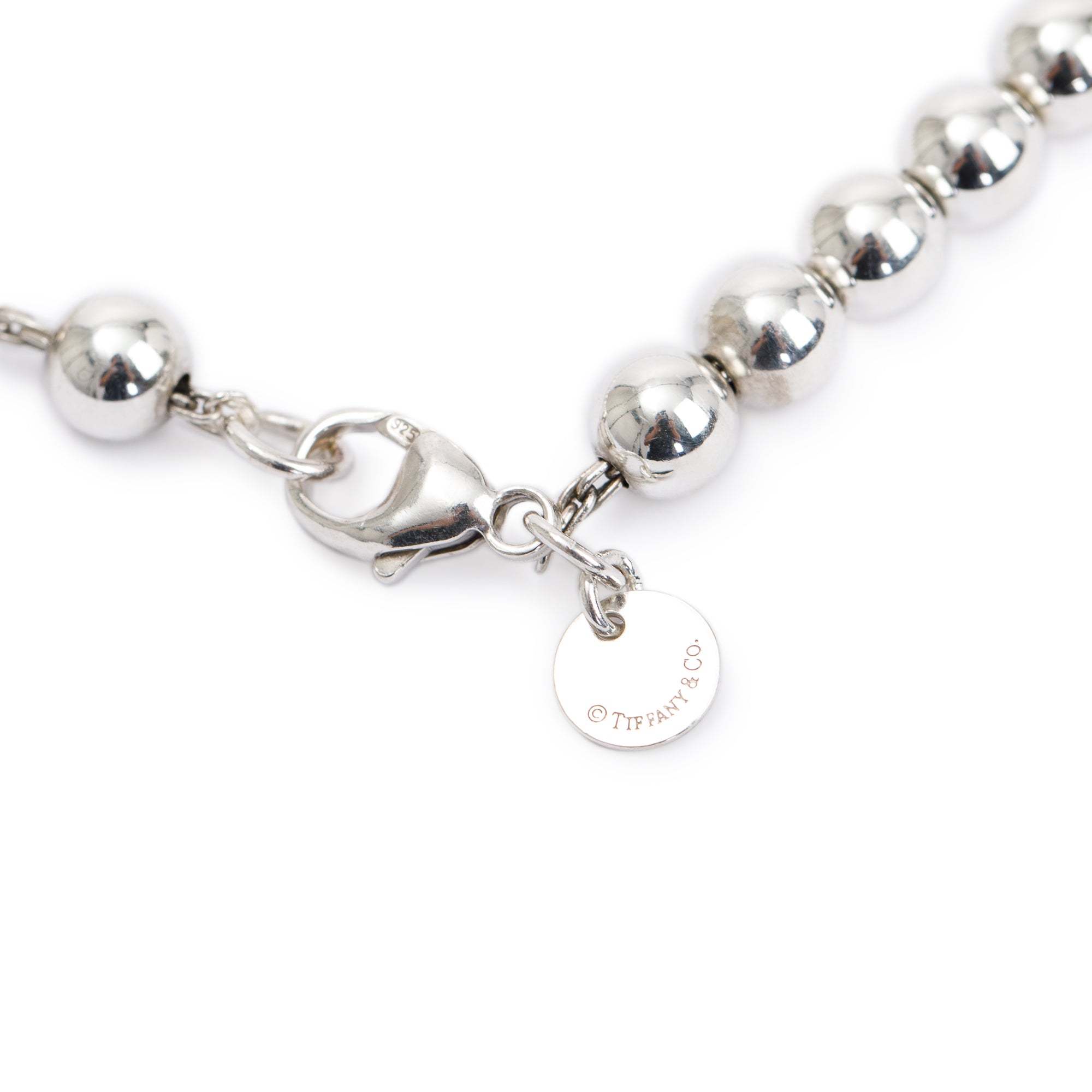 Tiffany & Co. Sterling Silver HardWear Graduated Ball Necklace