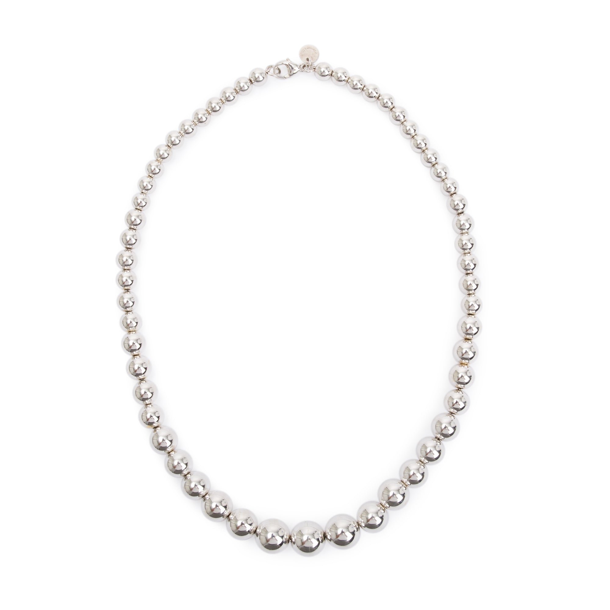 Tiffany & Co. Sterling Silver HardWear Graduated Ball Necklace