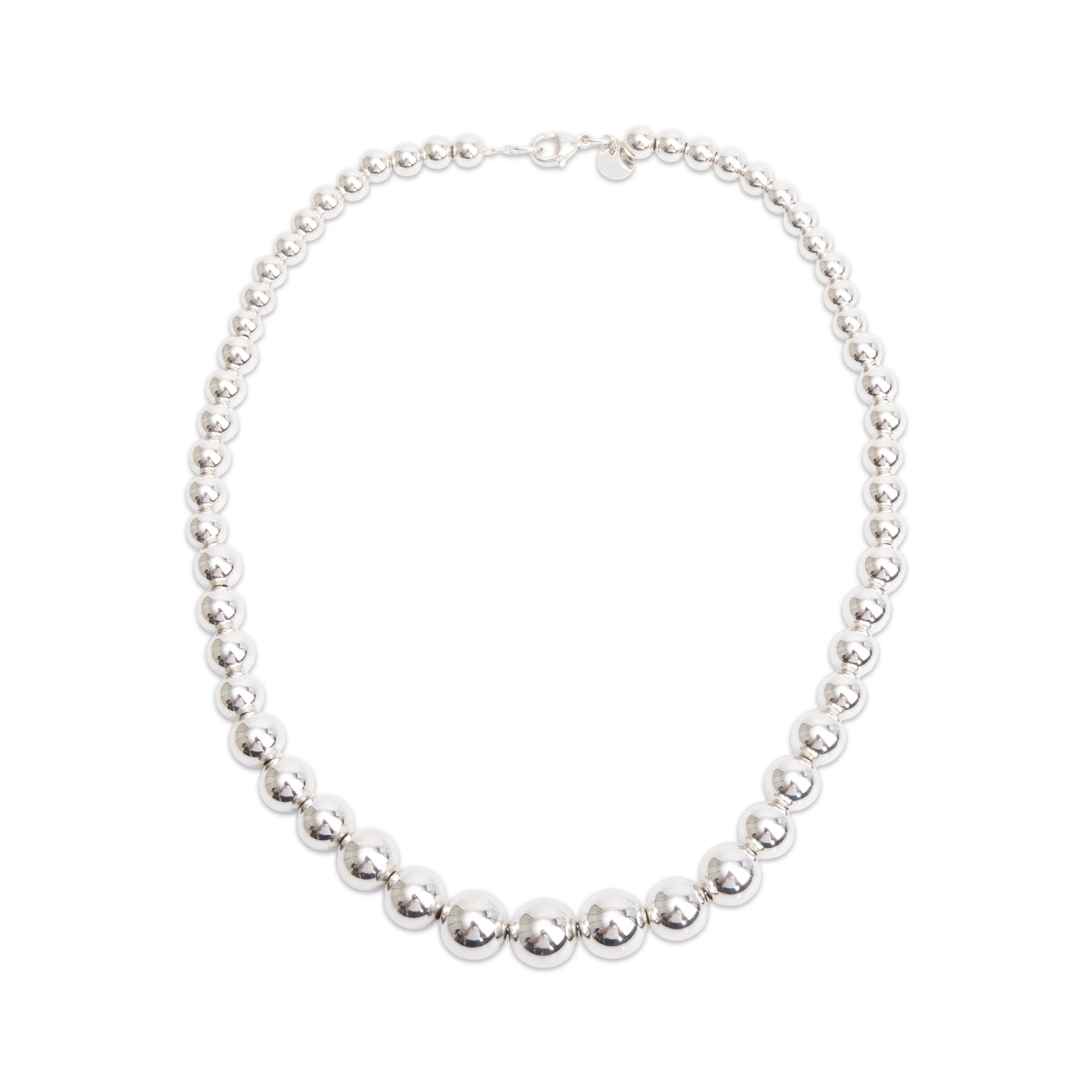 Tiffany & Co. Sterling Silver HardWear Graduated Ball Necklace