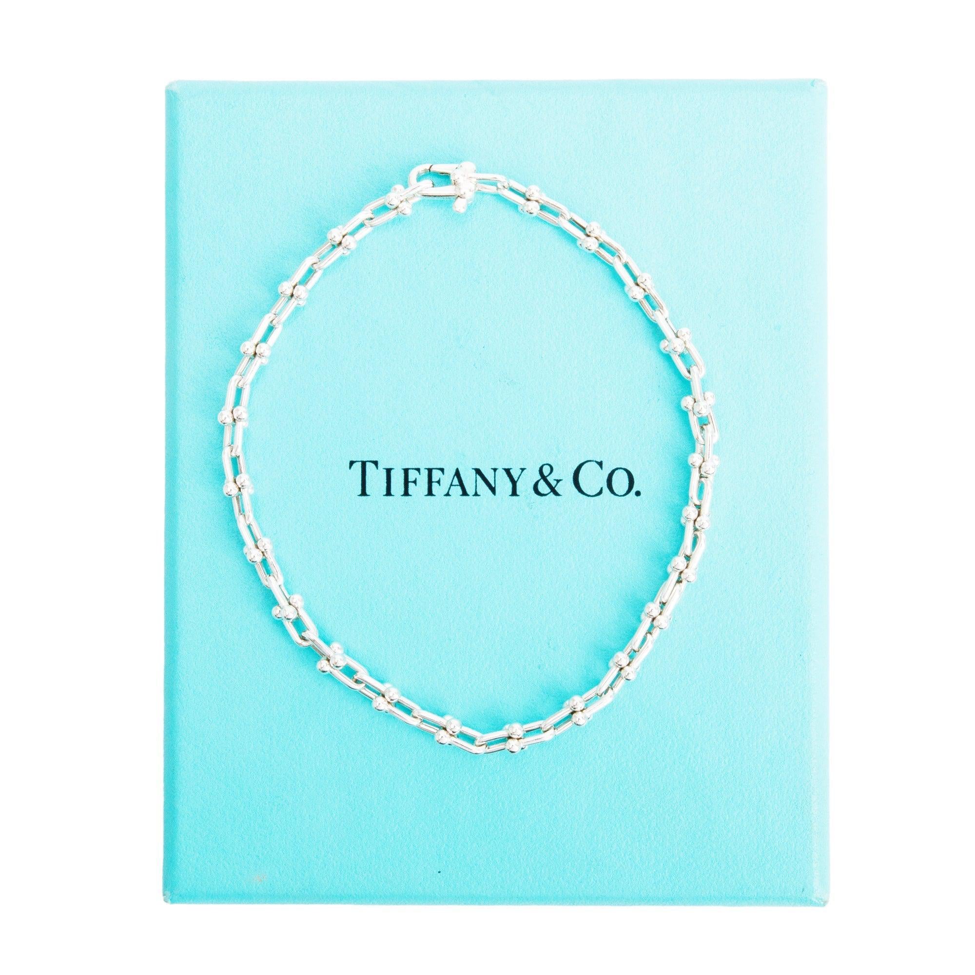 Tiffany & Co. Sterling Silver HardWear Micro Link Bracelet w/ Box