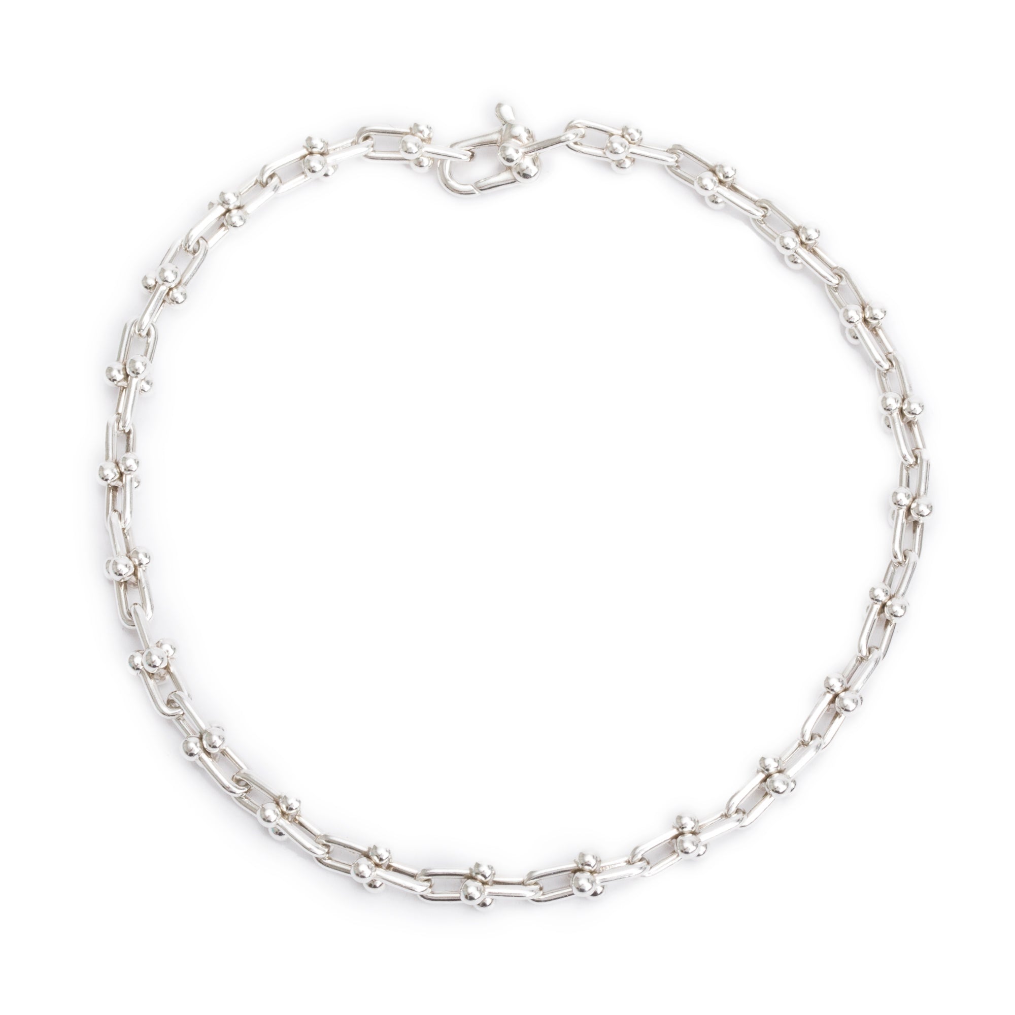 Tiffany & Co. Sterling Silver HardWear Micro Link Bracelet w/ Box