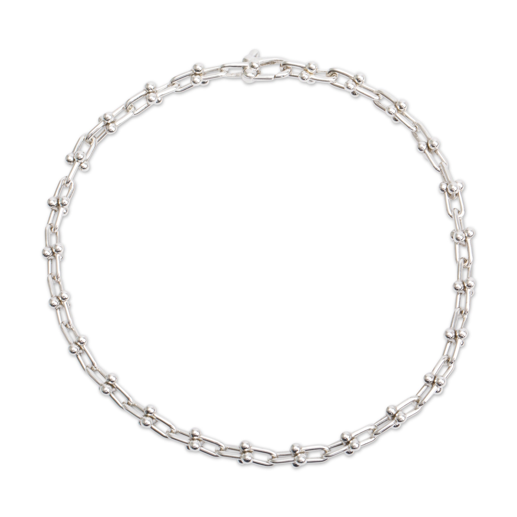 Tiffany & Co. Sterling Silver HardWear Micro Link Bracelet w/ Box