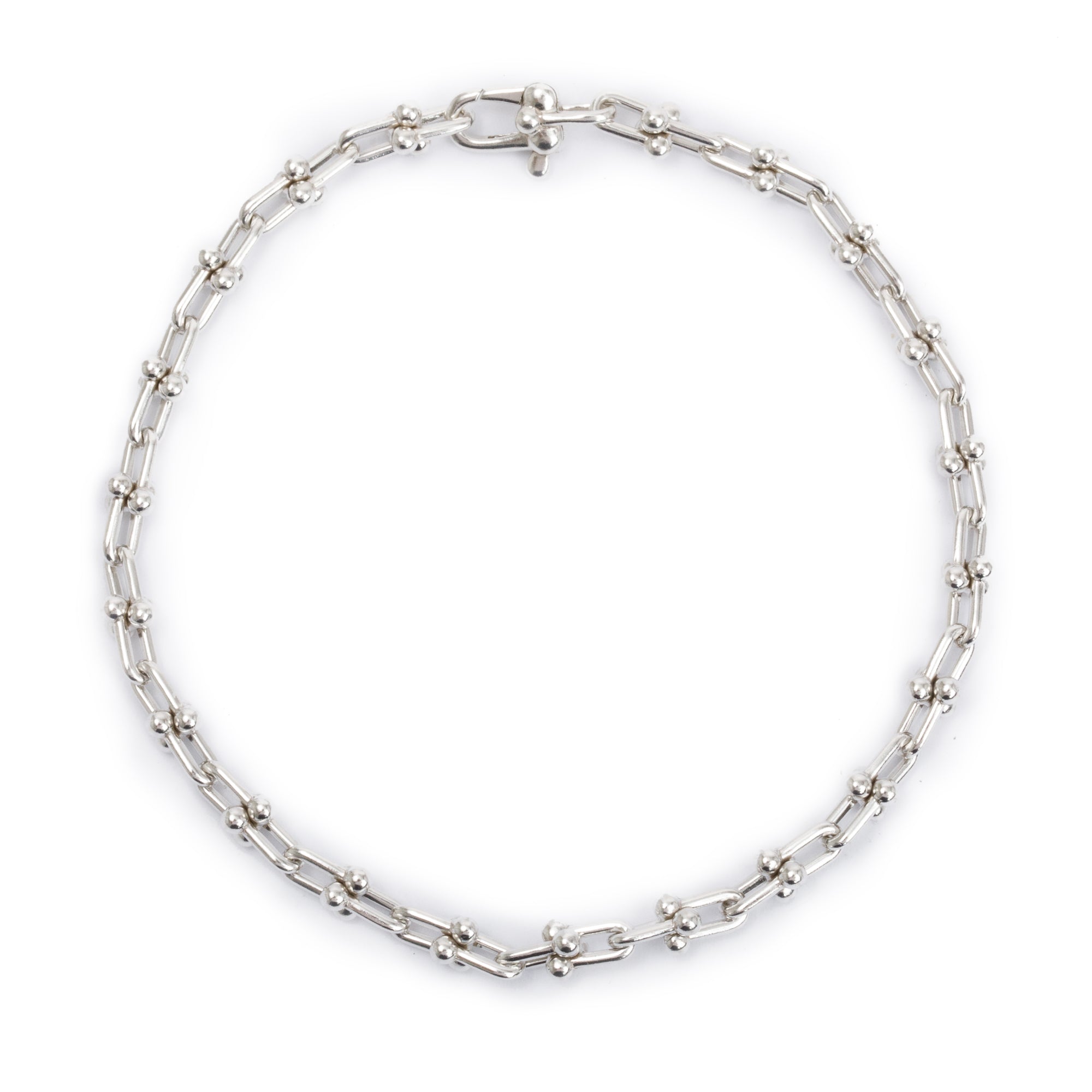 Tiffany & Co. Sterling Silver HardWear Micro Link Bracelet