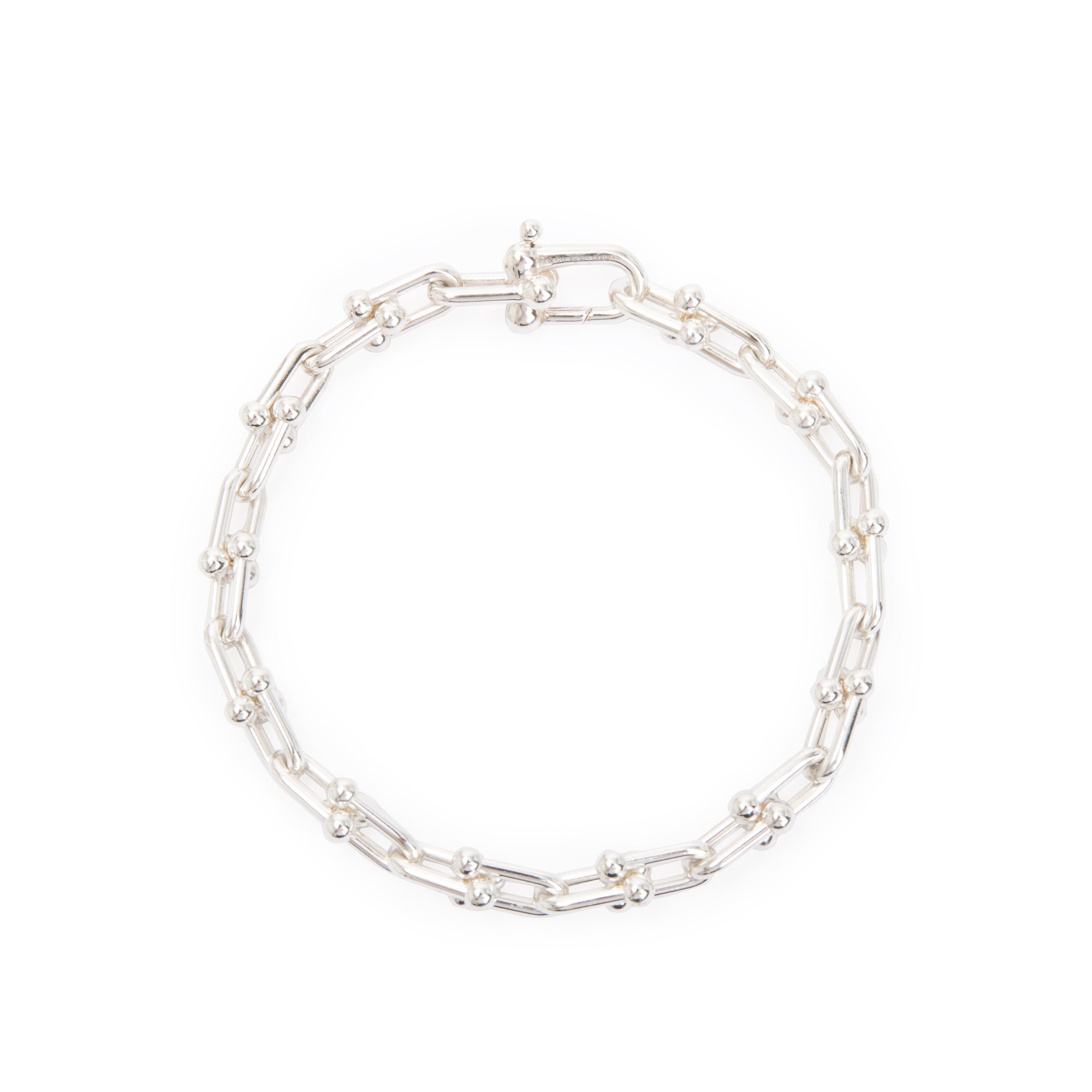 Tiffany & Co. Sterling Silver HardWear Small Link Bracelet w/ Box