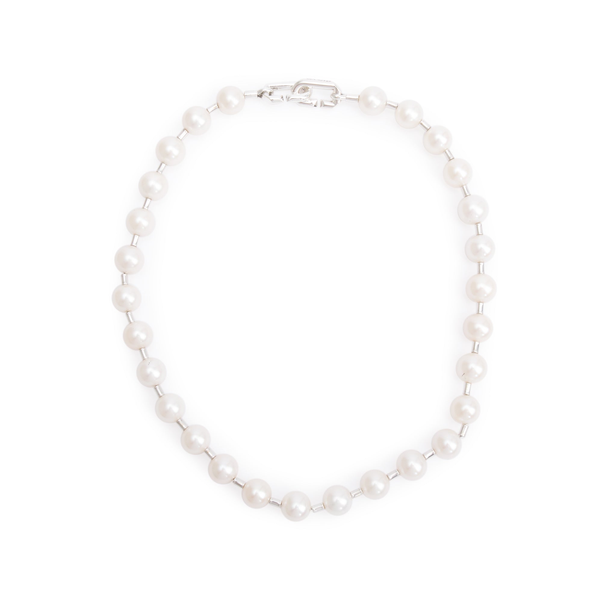 Tiffany & Co. Sterling Silver Hardwear Freshwater Pearl Necklace w/ Box