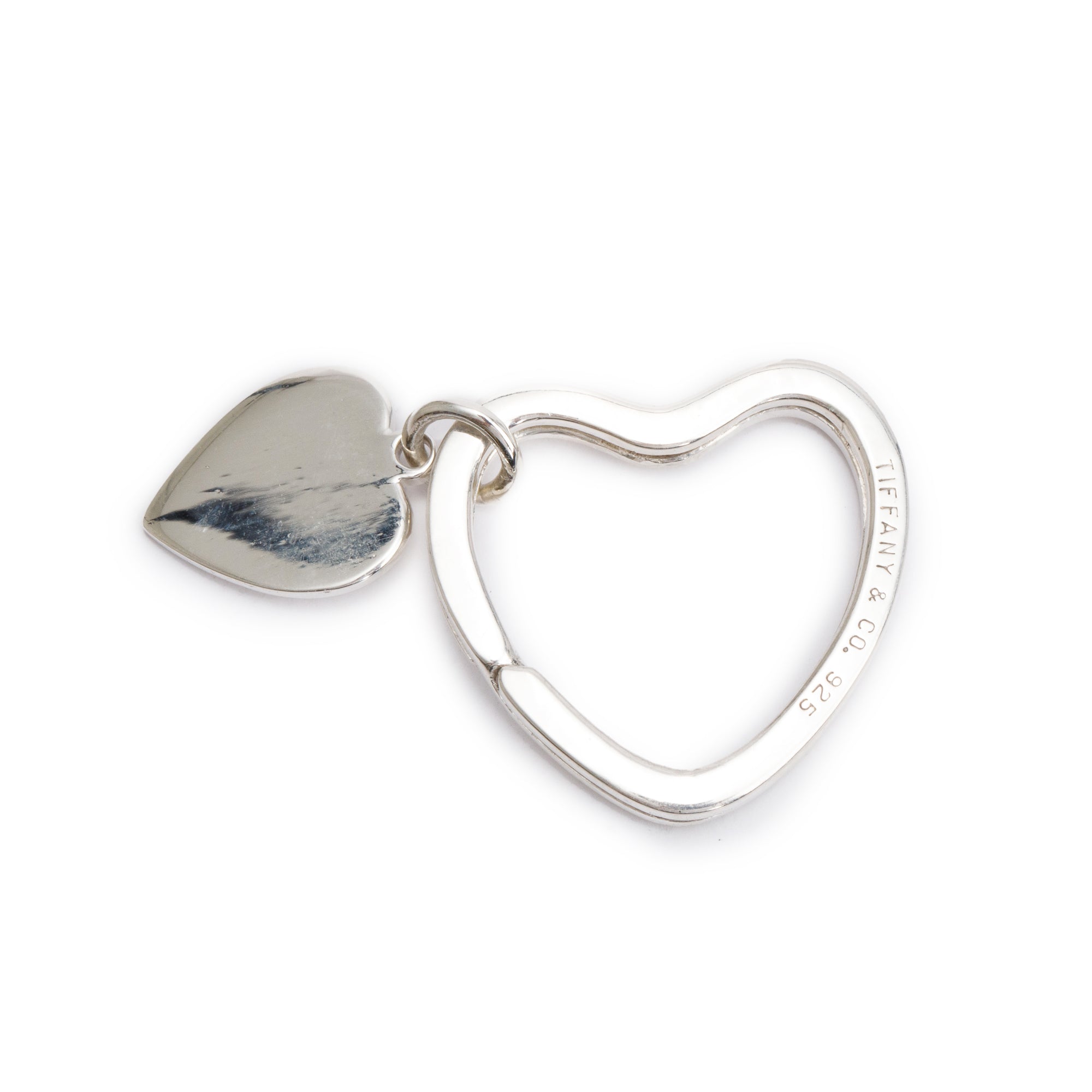 Tiffany & Co. Sterling Silver Heart Key Ring