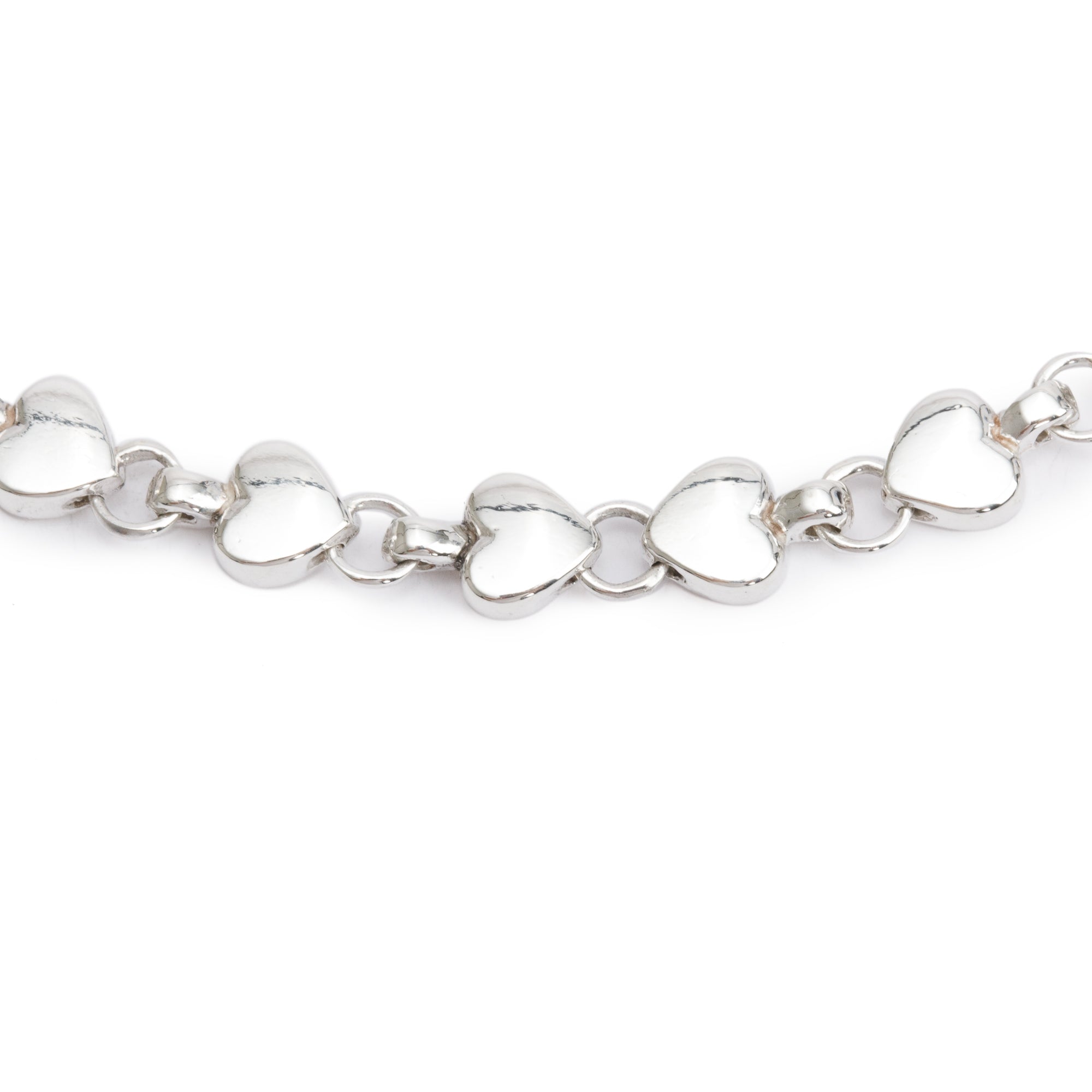 Tiffany & Co. Sterling Silver Heart Link Necklace