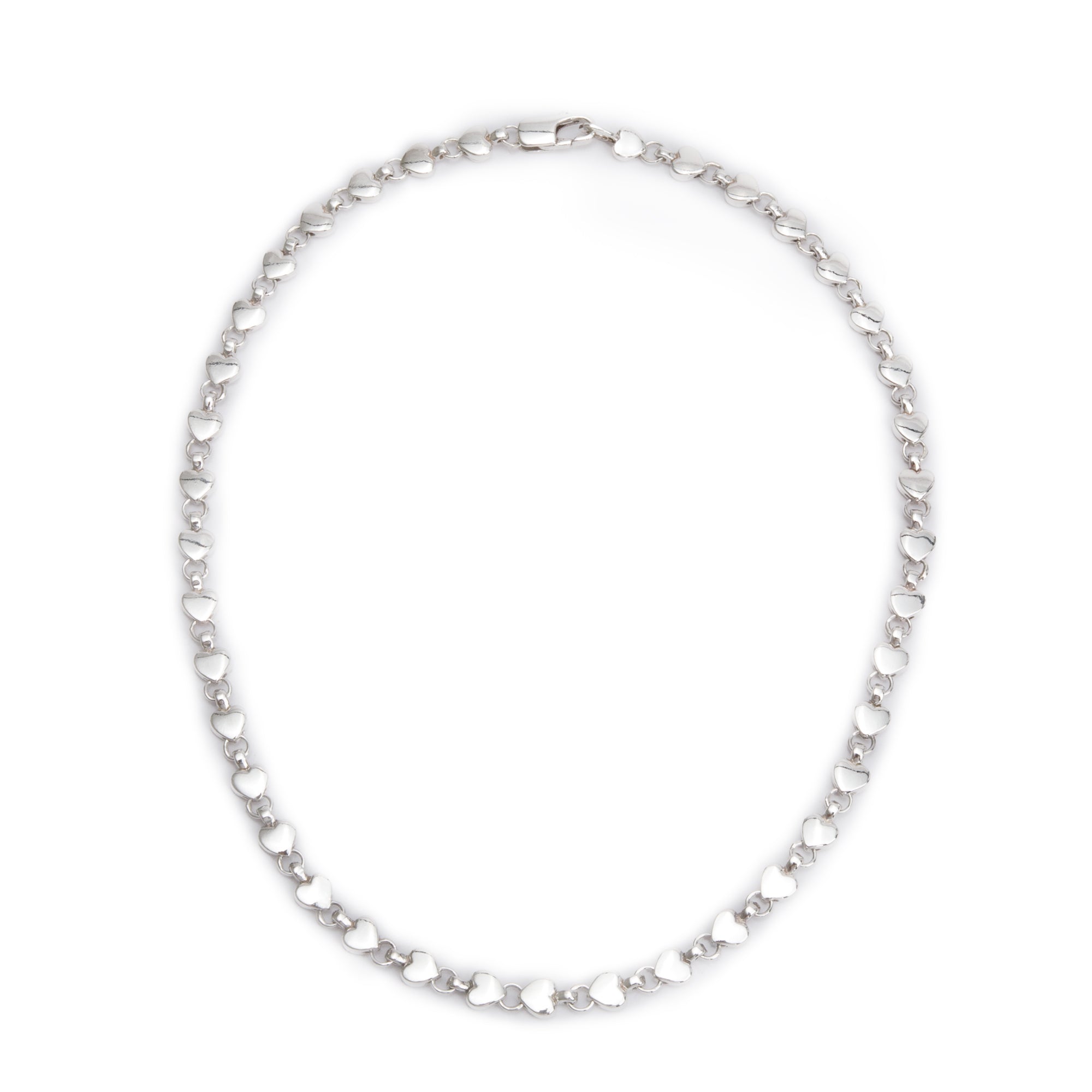 Tiffany & Co. Sterling Silver Heart Link Necklace
