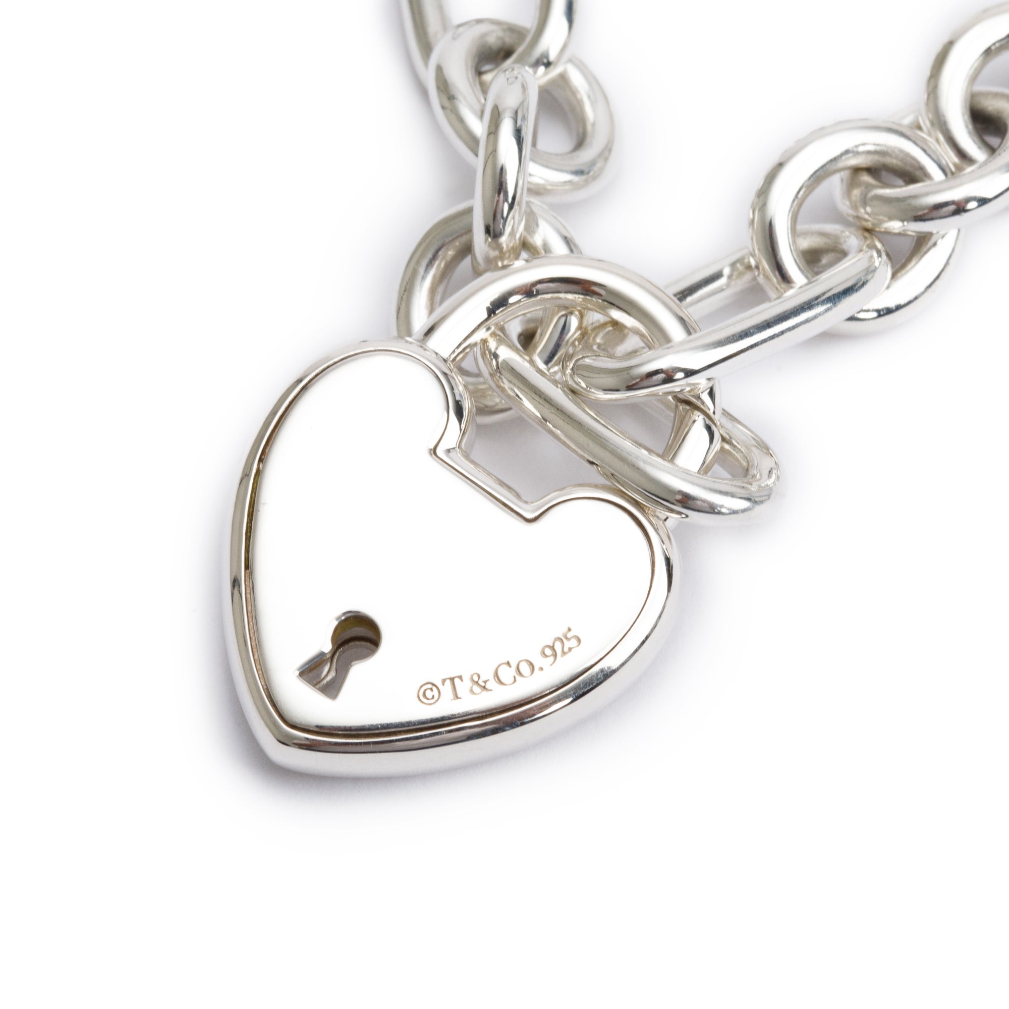 Tiffany & Co. Sterling Silver Heart Lock Bracelet