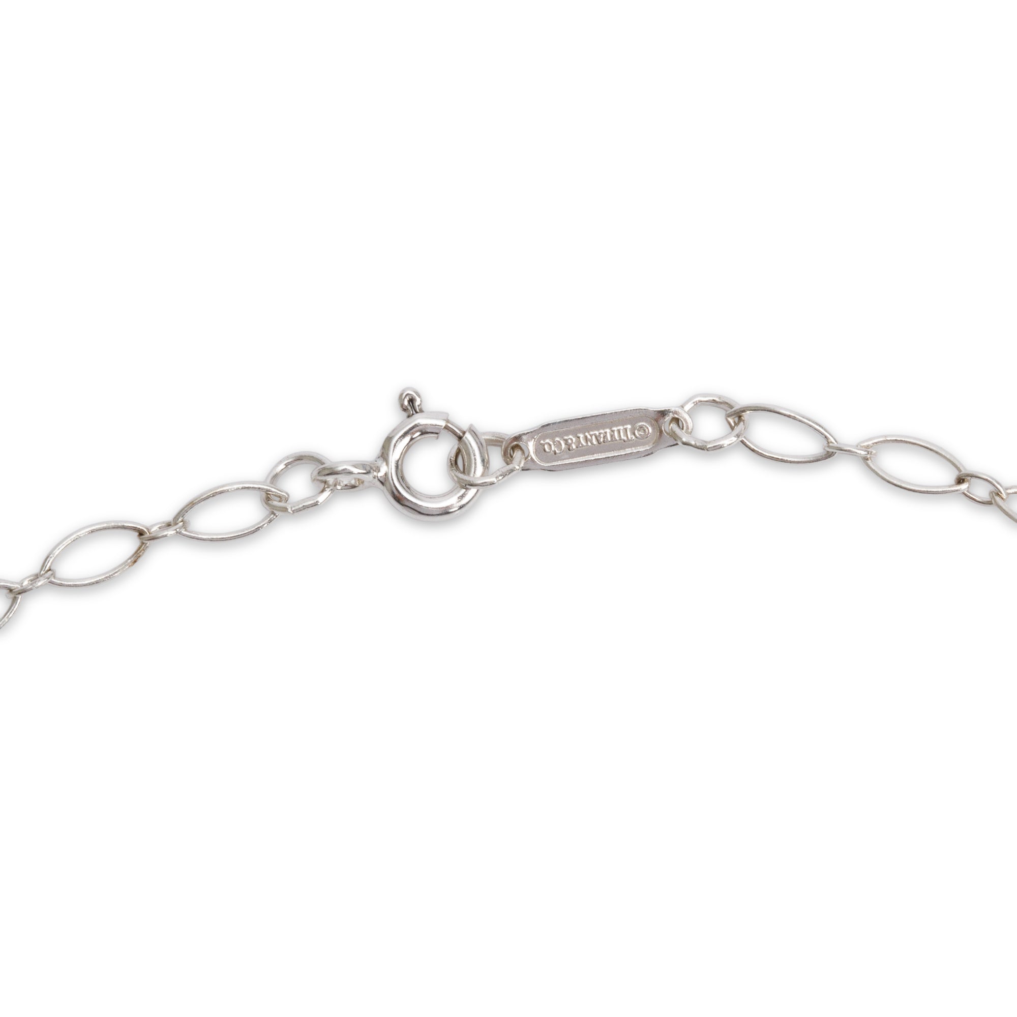 Tiffany & Co. Sterling Silver Heart Locket Key Pendant Necklace