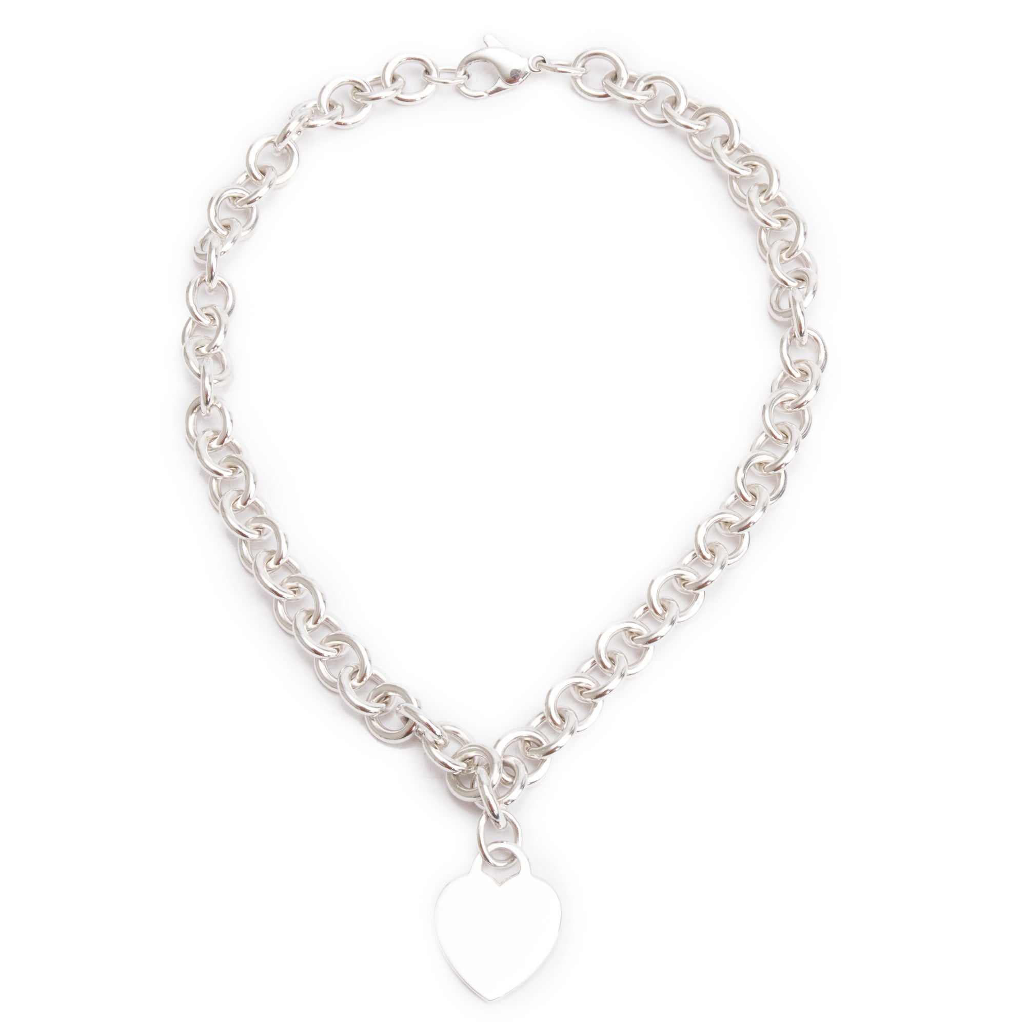 Tiffany & Co. Sterling Silver Heart Tag Necklace