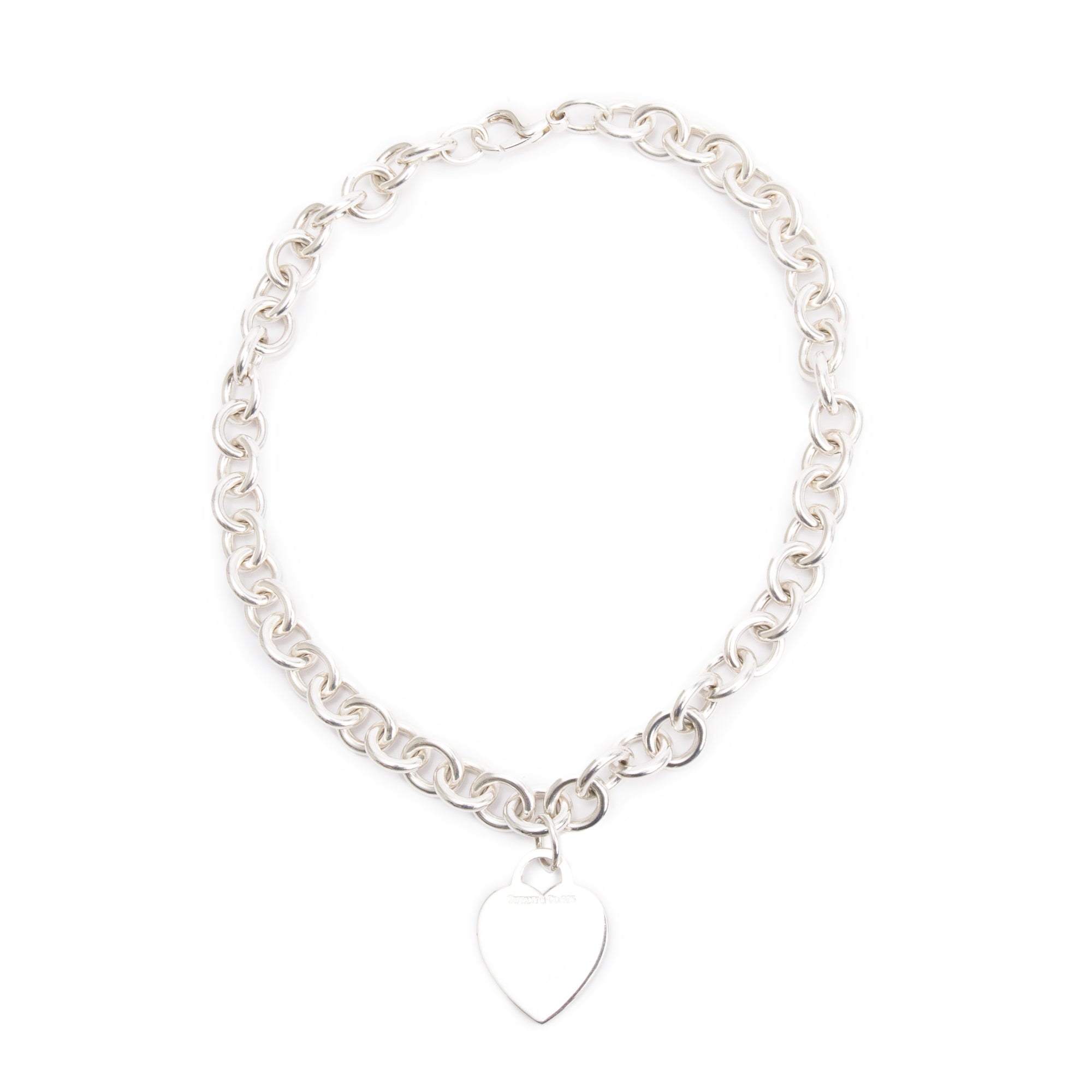 Tiffany & Co. Sterling Silver Heart Tag Necklace