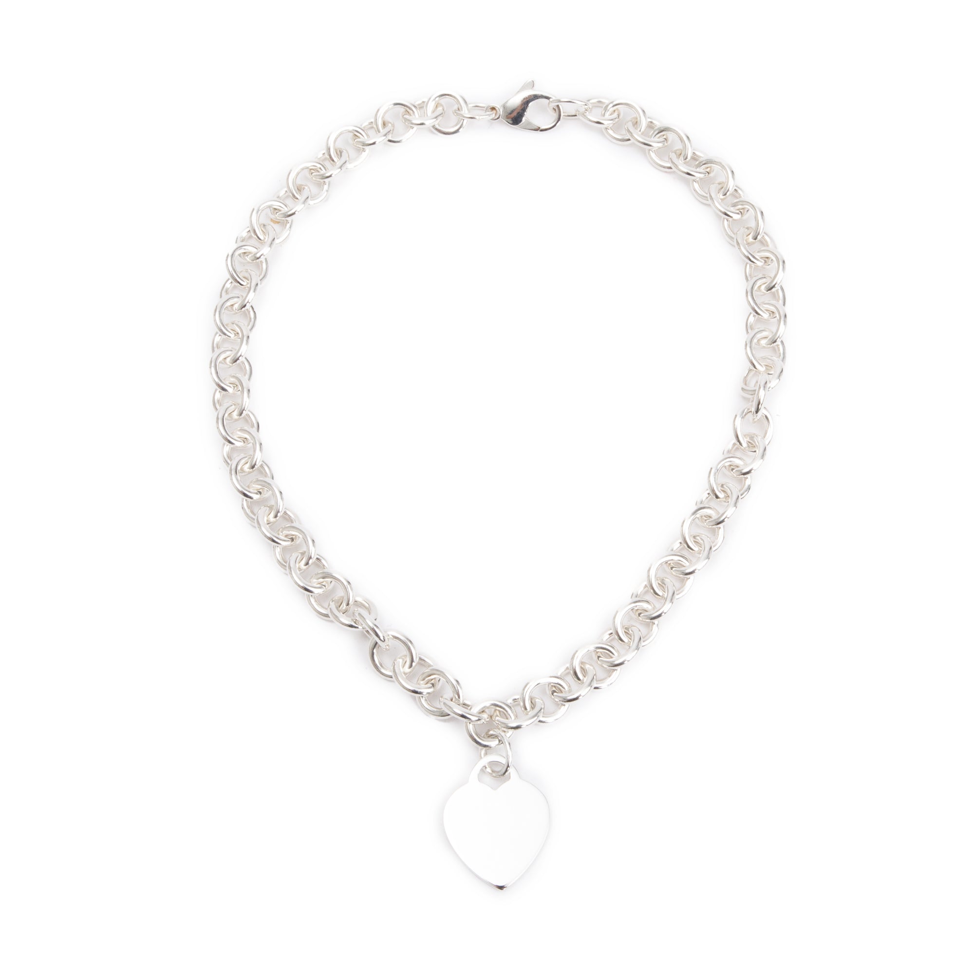 Tiffany & Co. Sterling Silver Heart Tag Necklace