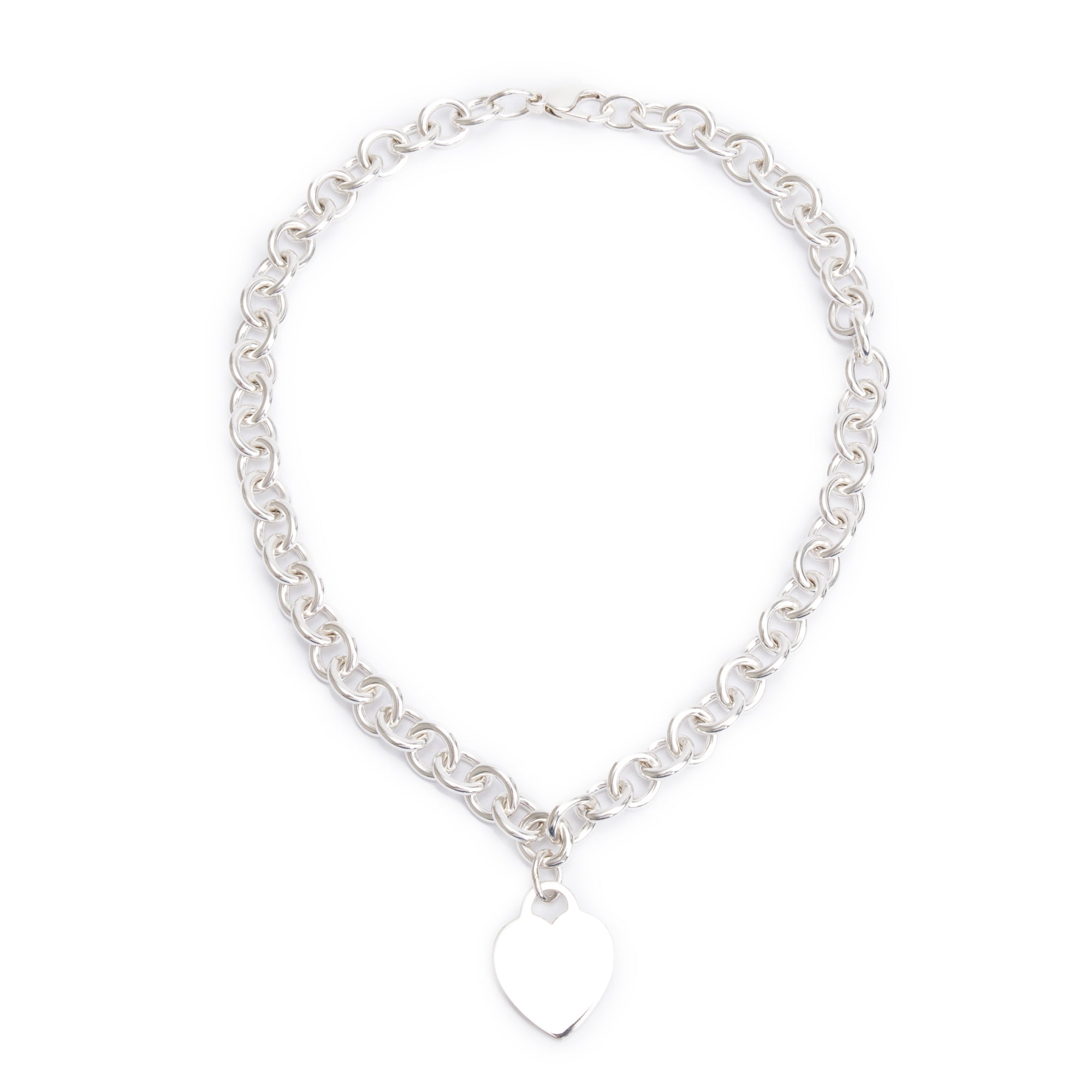 Tiffany & Co. Sterling Silver Heart Tag Necklace
