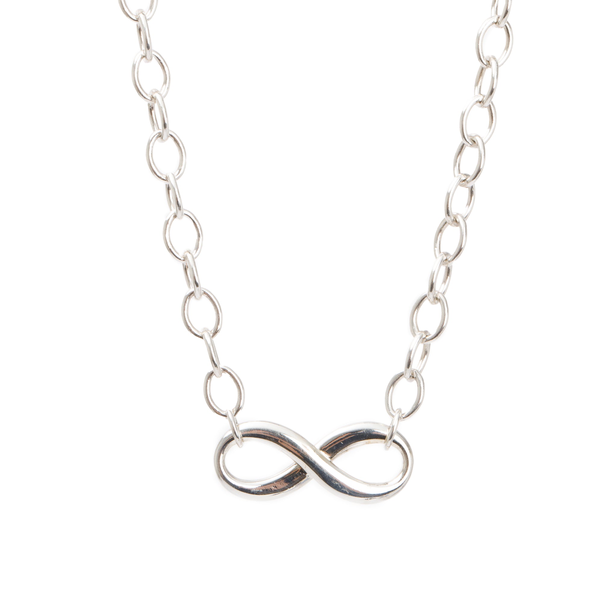 Tiffany & Co. Sterling Silver Infinity Link Necklace