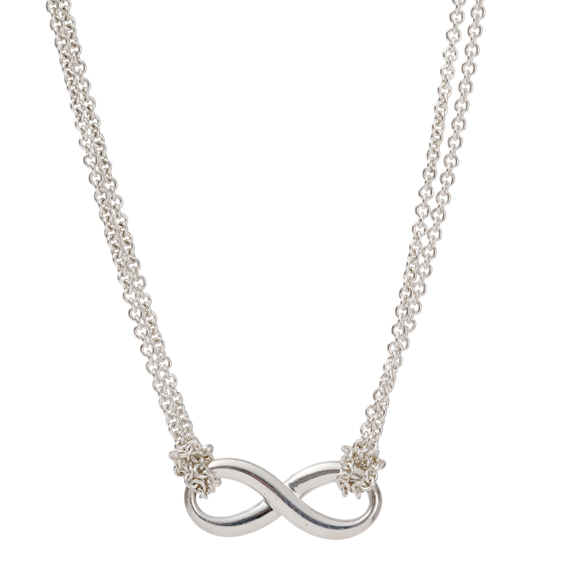 Tiffany & Co. Sterling Silver Infinity Pendant Necklace