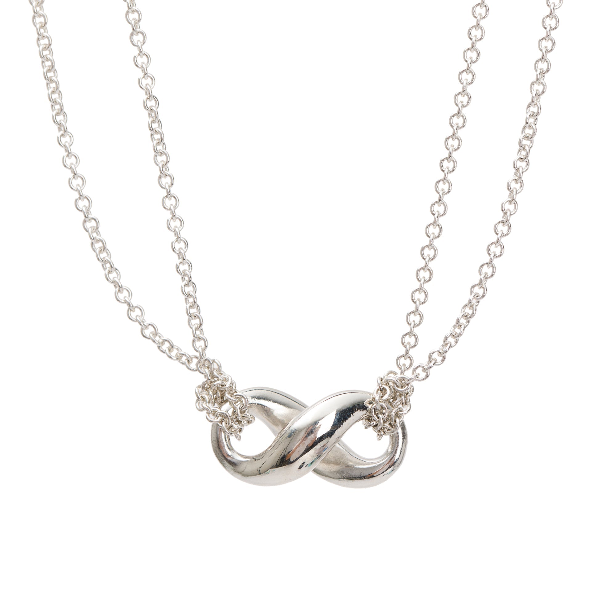 Tiffany & Co. Sterling Silver Infinity Pendant Necklace