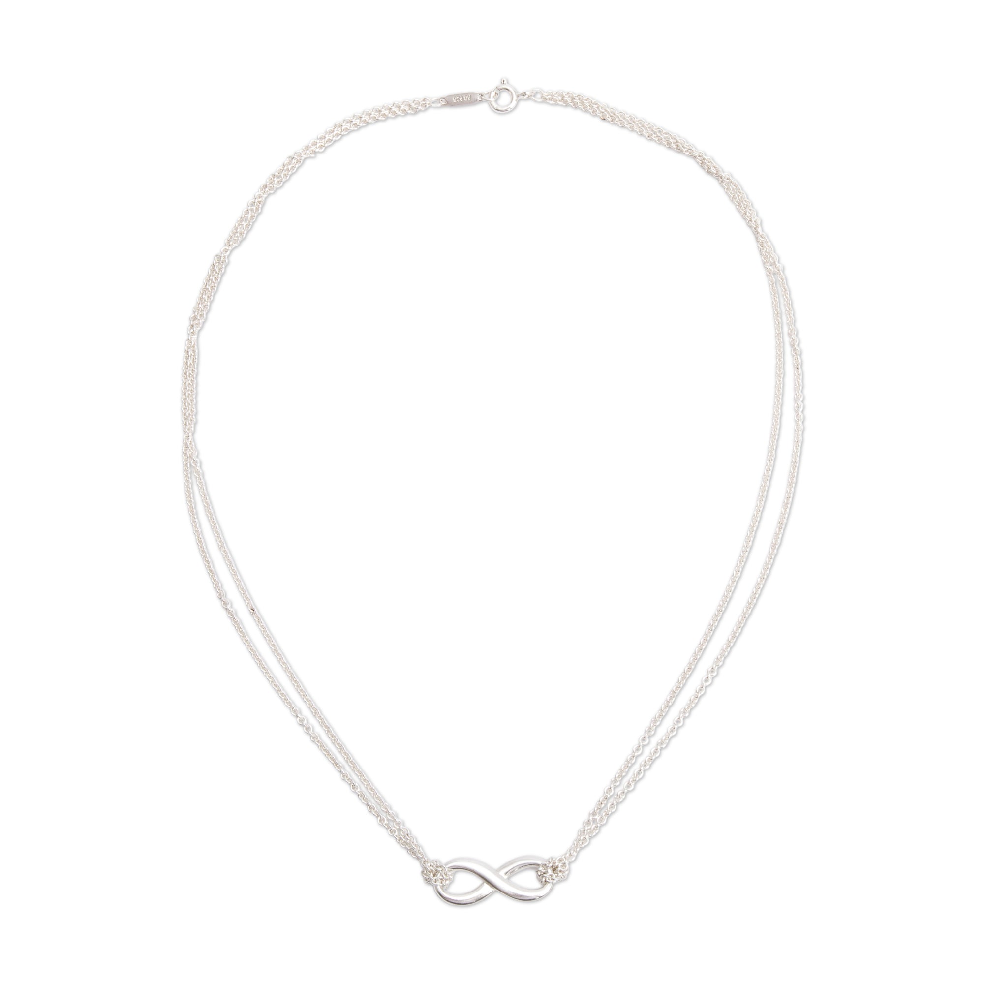 Tiffany & Co. Sterling Silver Infinity Pendant Necklace