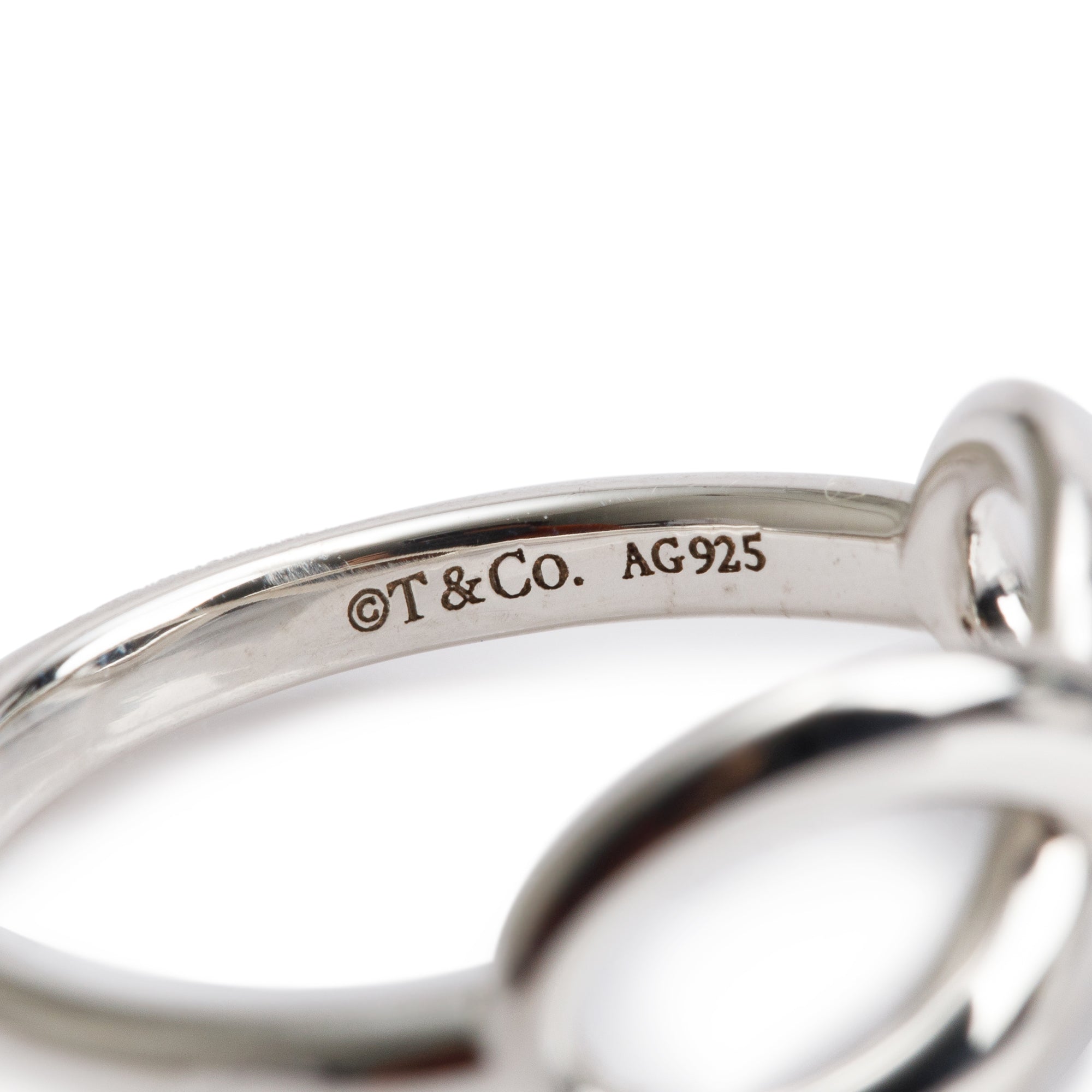Tiffany & Co. Sterling Silver Infinity Ring, Size 5