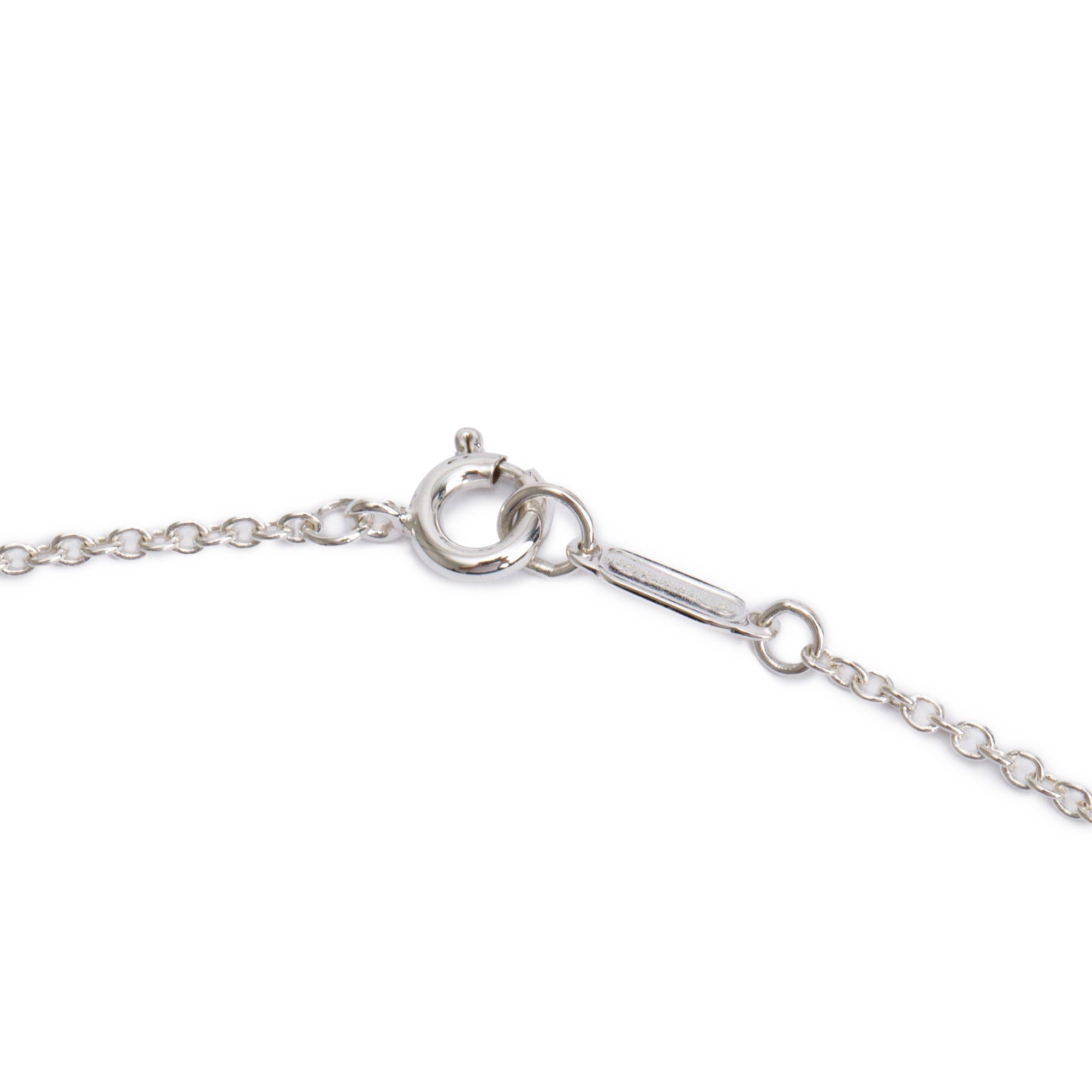 Tiffany & Co. Sterling Silver Large Atlas Pierced Circle Pendant Necklace