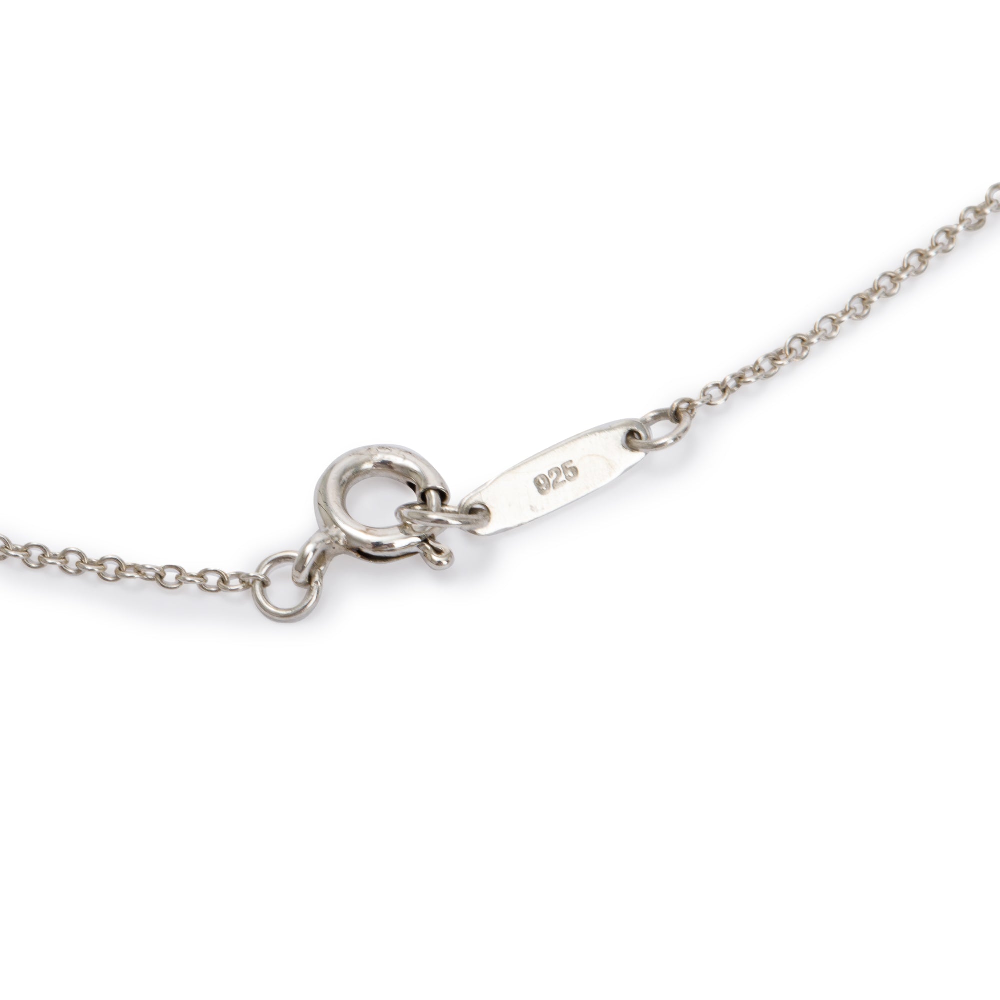 Tiffany & Co. Sterling Silver Large Bow Pendant Necklace