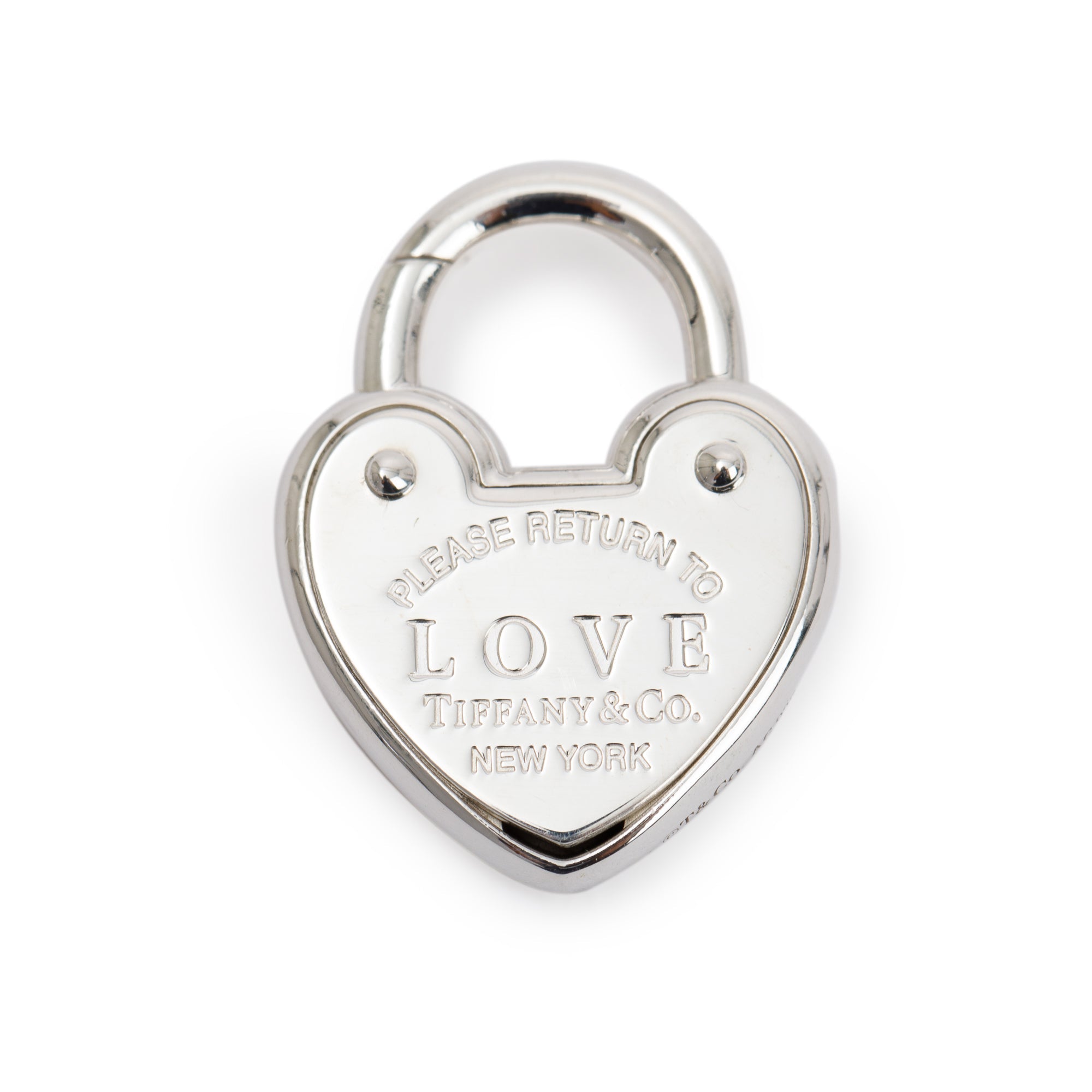 Tiffany & Co. Sterling Silver Love Heart Lock Charm