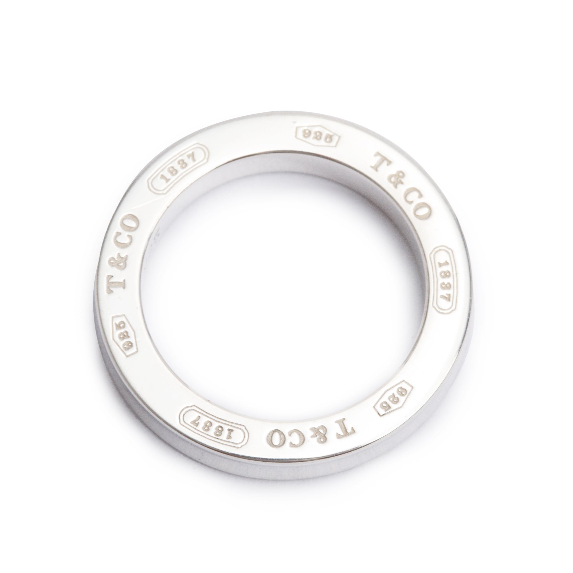Tiffany & Co. Sterling Silver Medium 1837 Circle Pendant