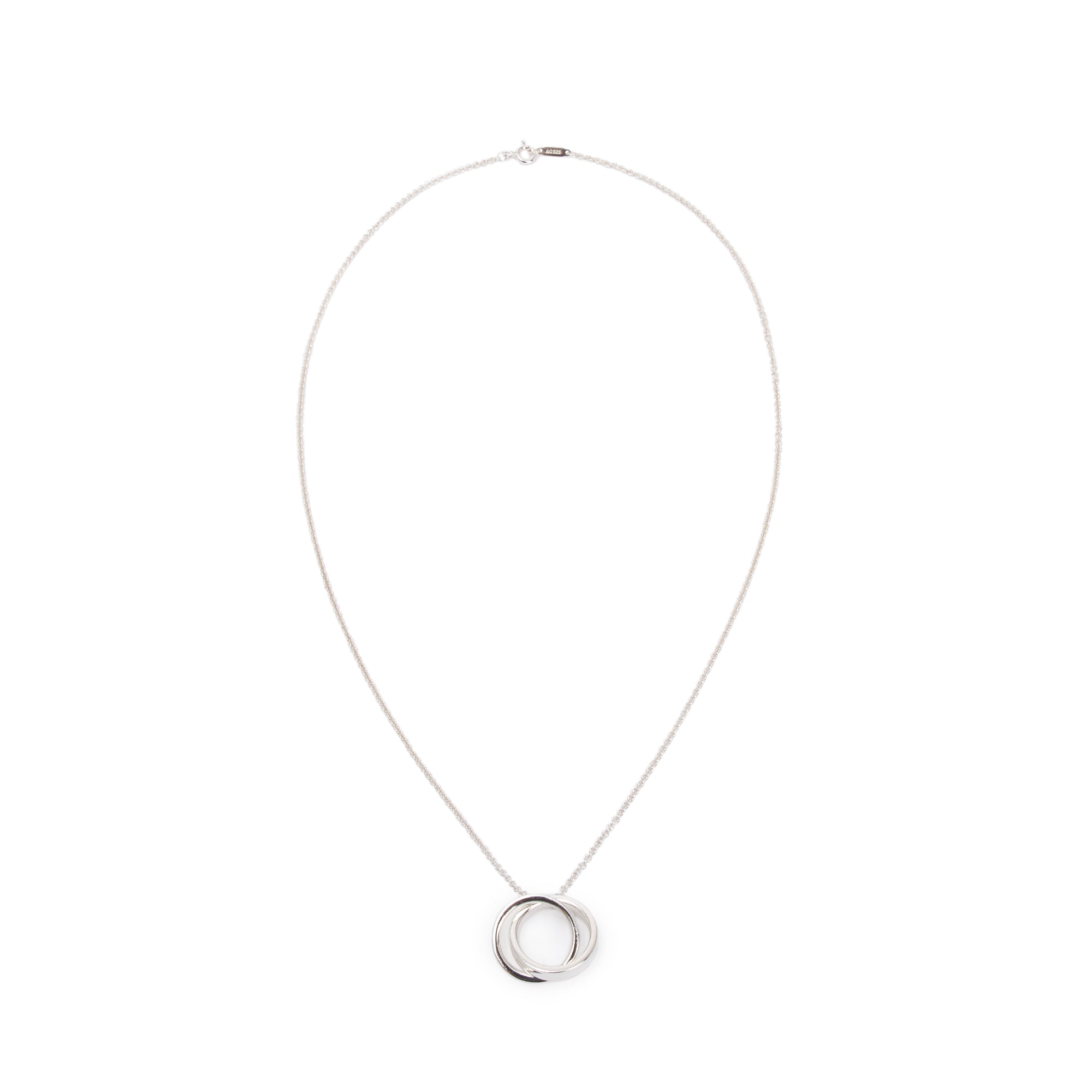 Tiffany & Co. Sterling Silver Medium 1837 Interlocking Circles Pendant Necklace