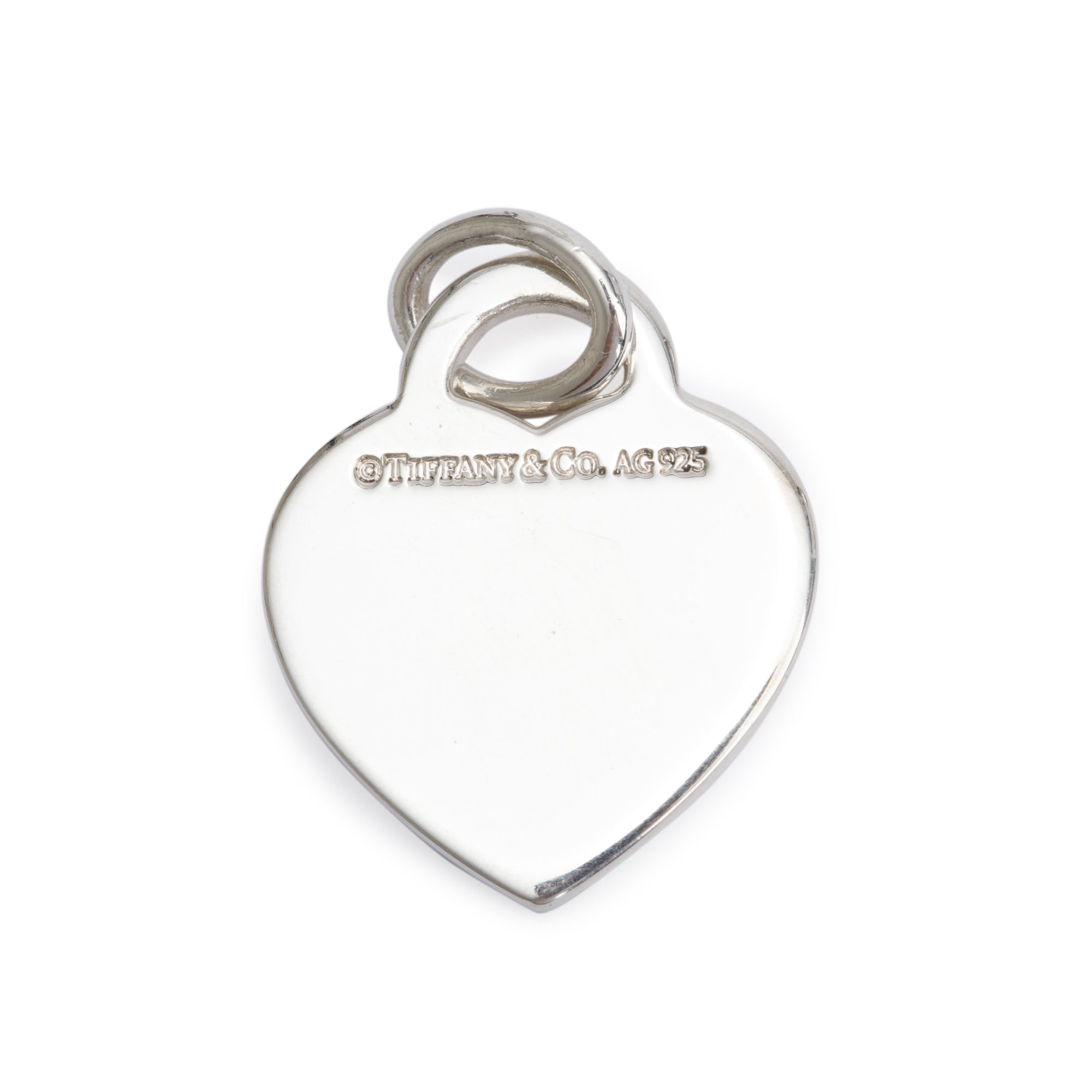 Tiffany & Co. Sterling Silver Medium Heart Tag Charm