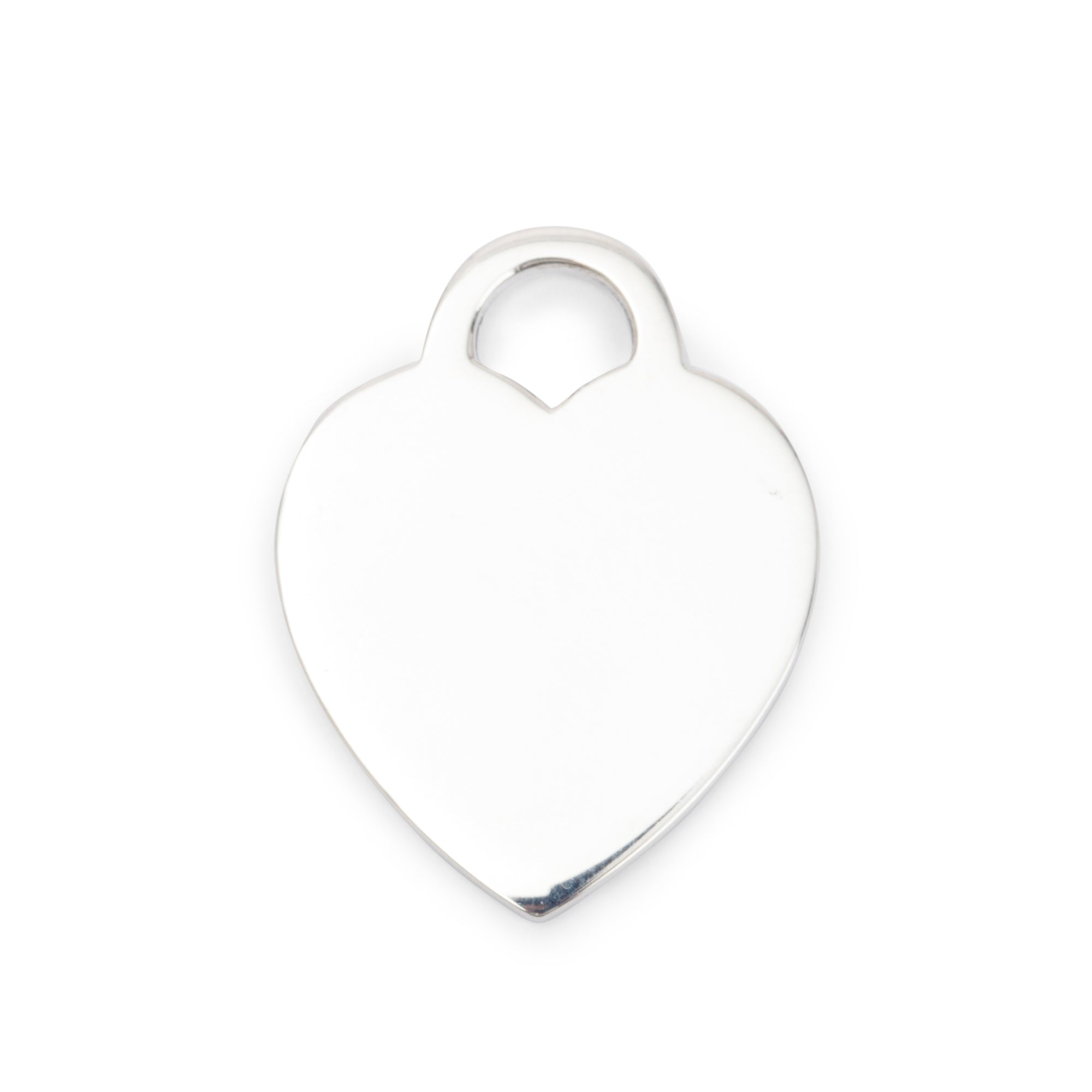 Tiffany & Co. Sterling Silver Medium Heart Tag Charm