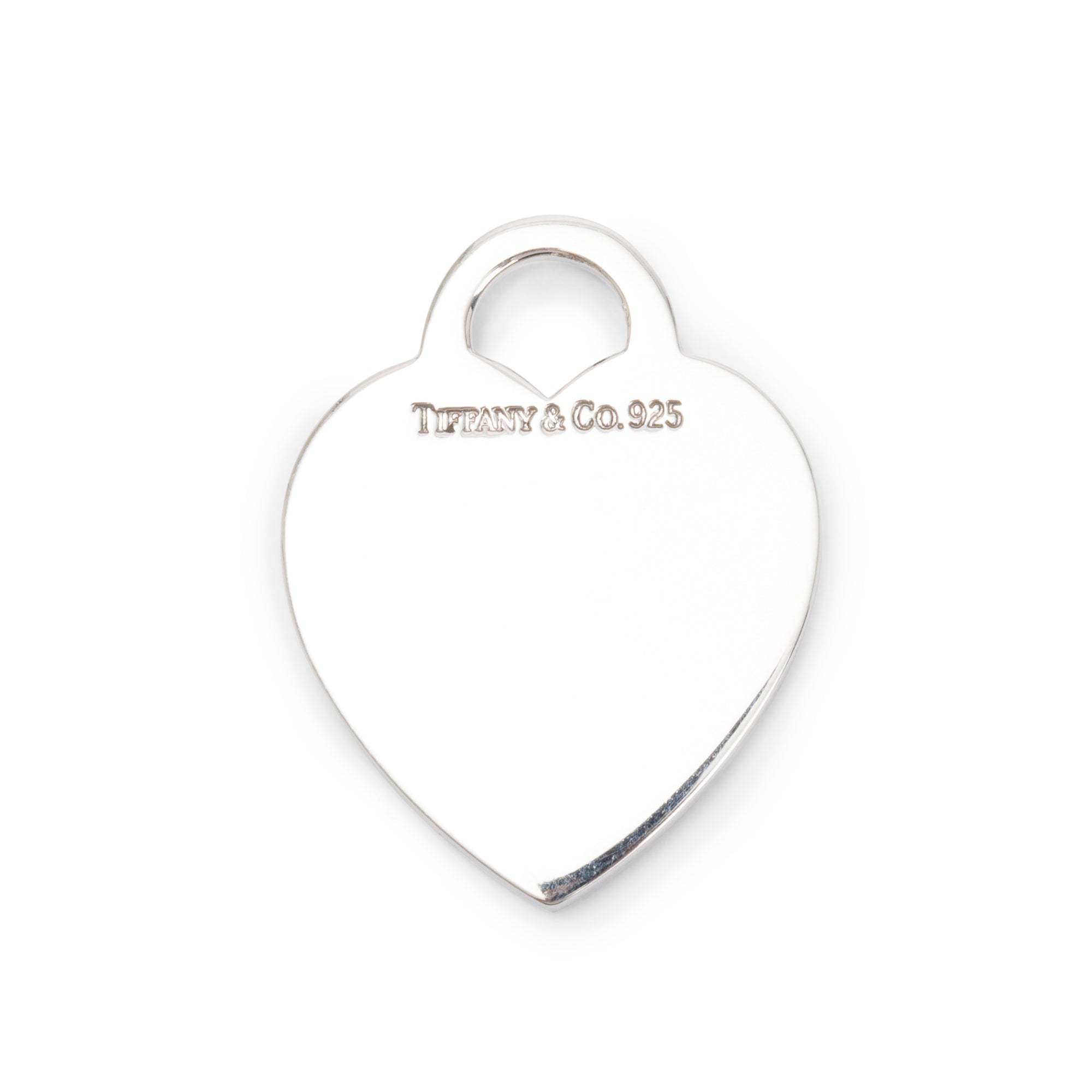 Tiffany & Co. Sterling Silver Medium Heart Tag Charm